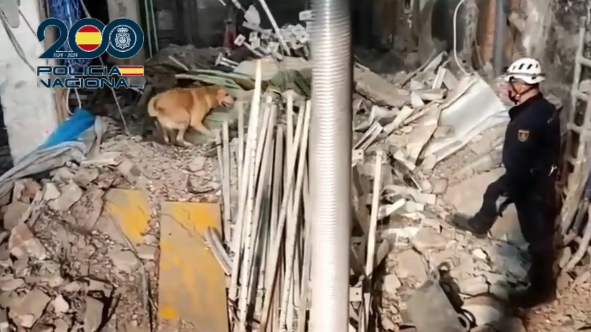 Vídeo | Las imágenes de cómo ha quedado el interior del edificio derrumbado en Madrid