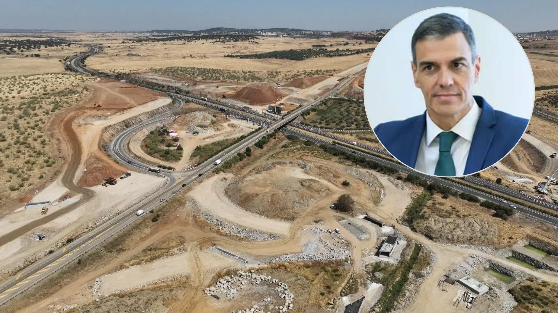 La nueva autovía española que ha visitado Pedro Sánchez y conectará las ciudades de Trujillo, Cáceres y Badajoz