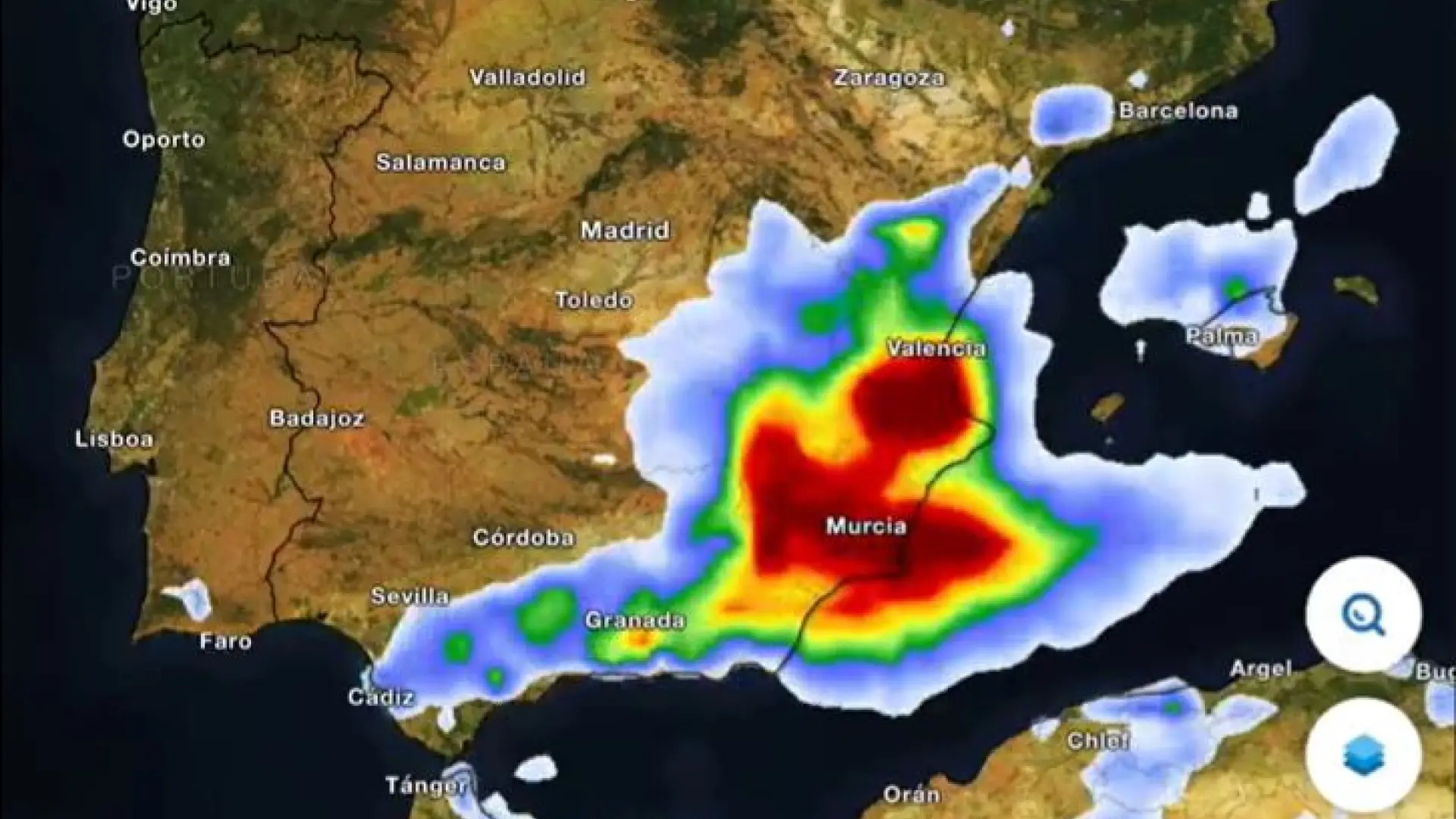 Alerta roja en Murcia: la DANA Alice azota a la Región con lluvias torrenciales y obliga a suspender las clases este viernes