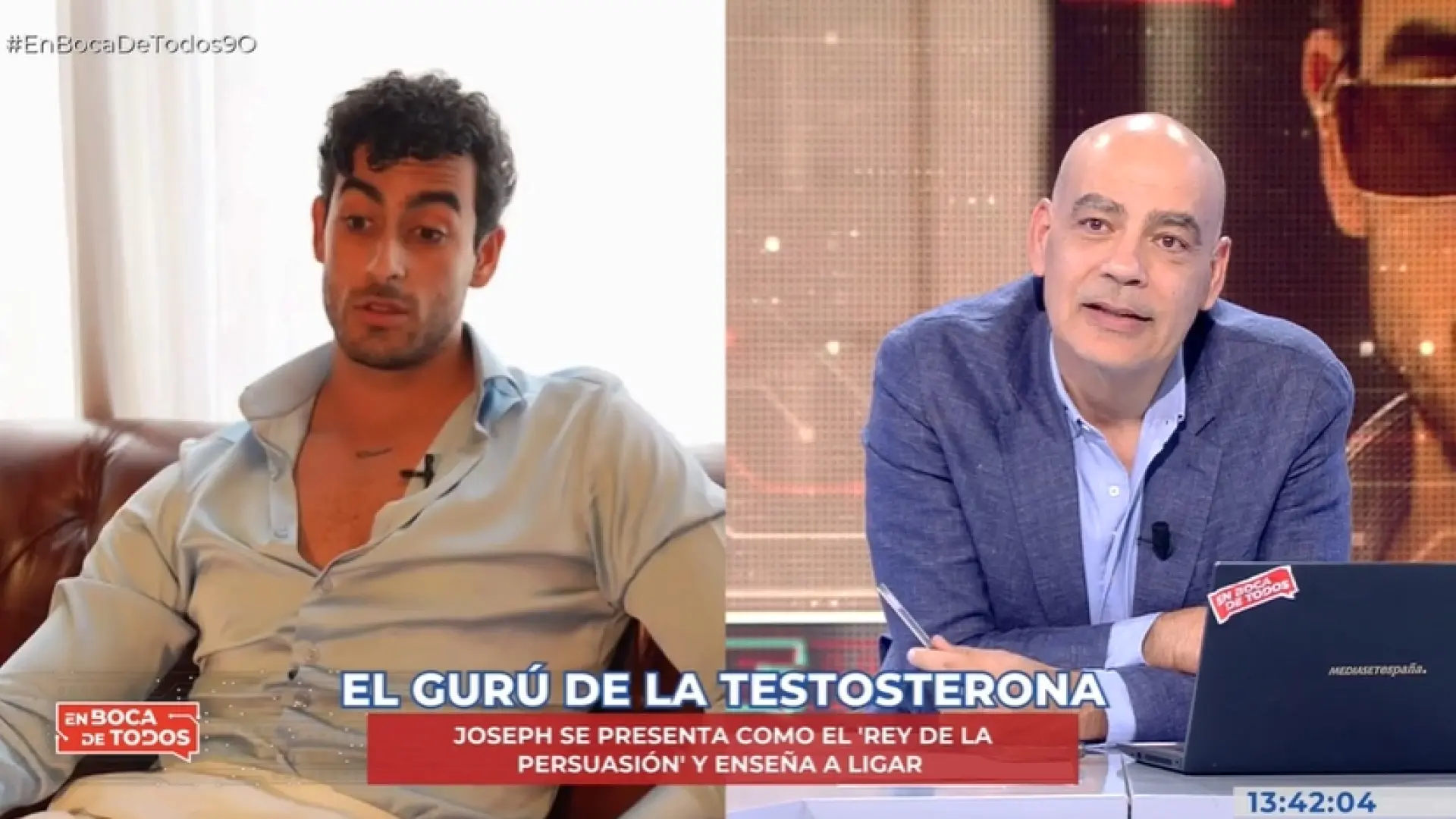 El 'rey de la persuasión' trata de seducir a Nacho Abad guiñándole un ojo: "Es puro instinto"