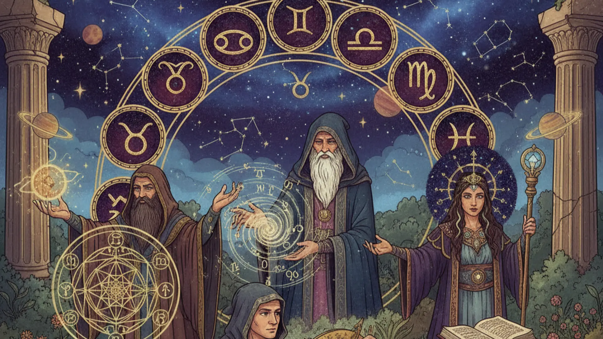 Los signos del zodiaco y los grandes maestros de las ciencias ocultas