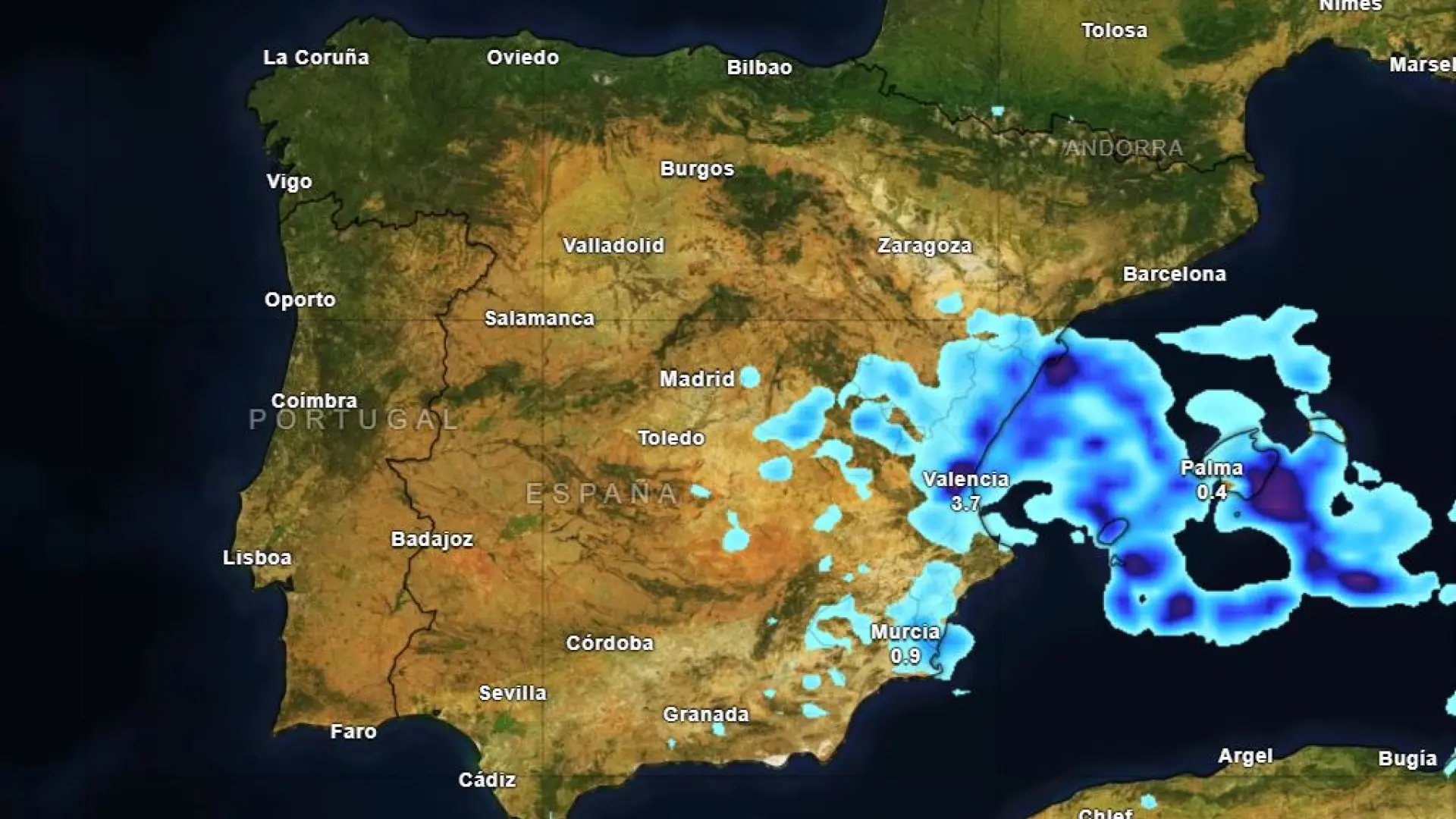 La DANA Alice mantiene en vilo a Baleares por fuertes lluvias y tormentas: estas son las zonas afectadas este fin de semana