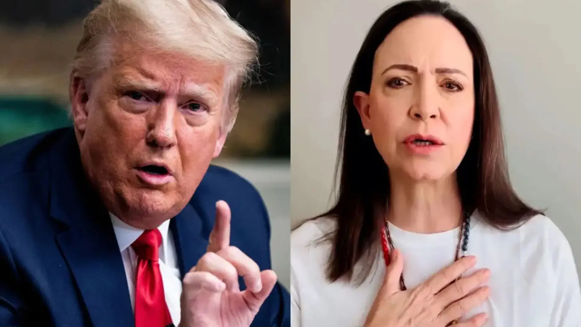 Trump sostiene que María Corina Machado ha aceptado el Nobel de la Paz en su "honor"