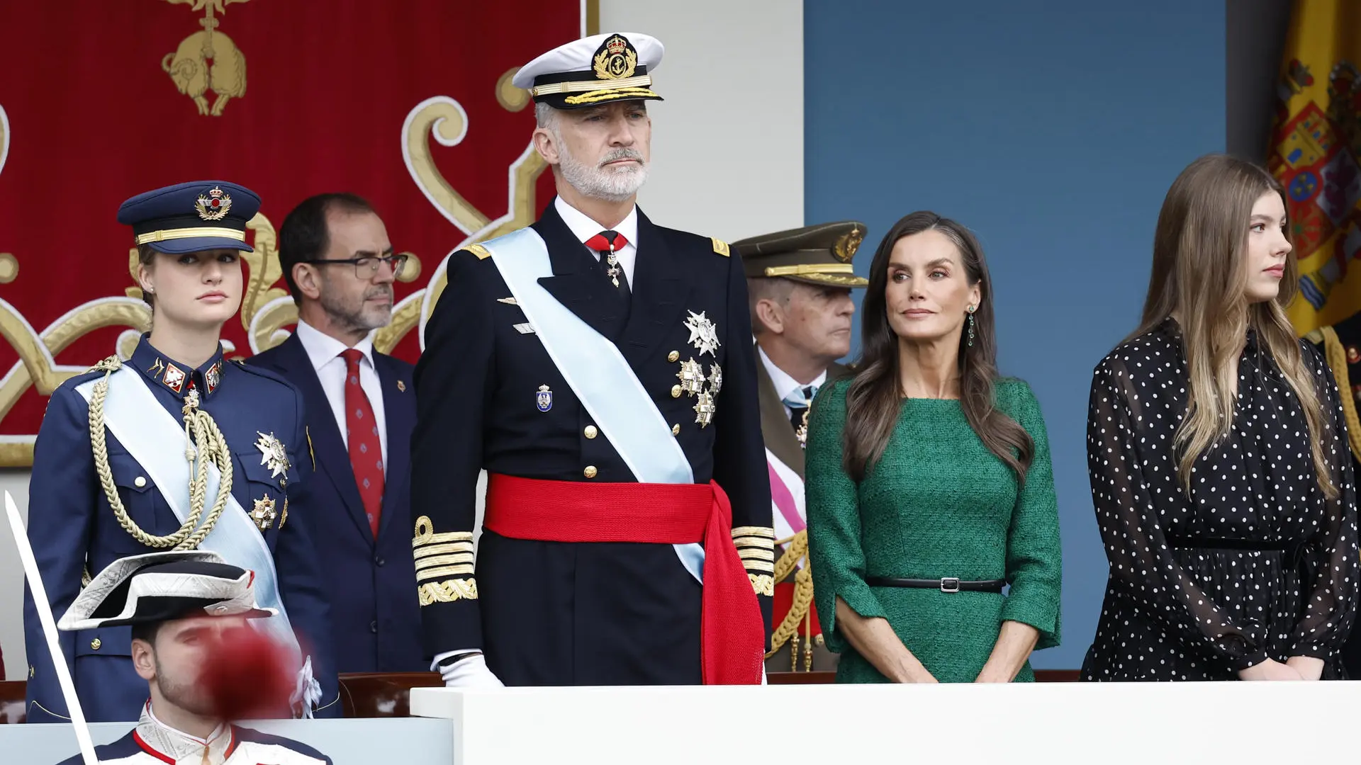 El esperanzador 'look' de la reina Letizia en el Día de la Hispanidad: en color verde y con su complemento estrella