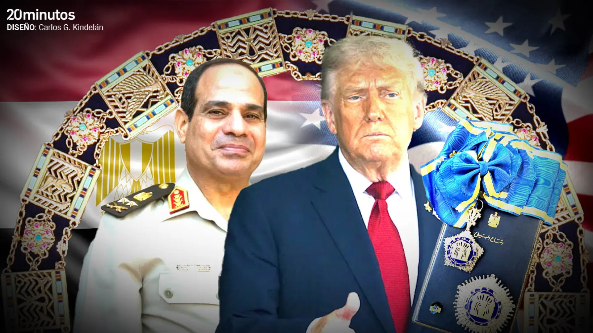 Así es la Orden del Nilo, la histórica condecoración que Egipto ha concedido a Trump por su plan para la paz en Gaza