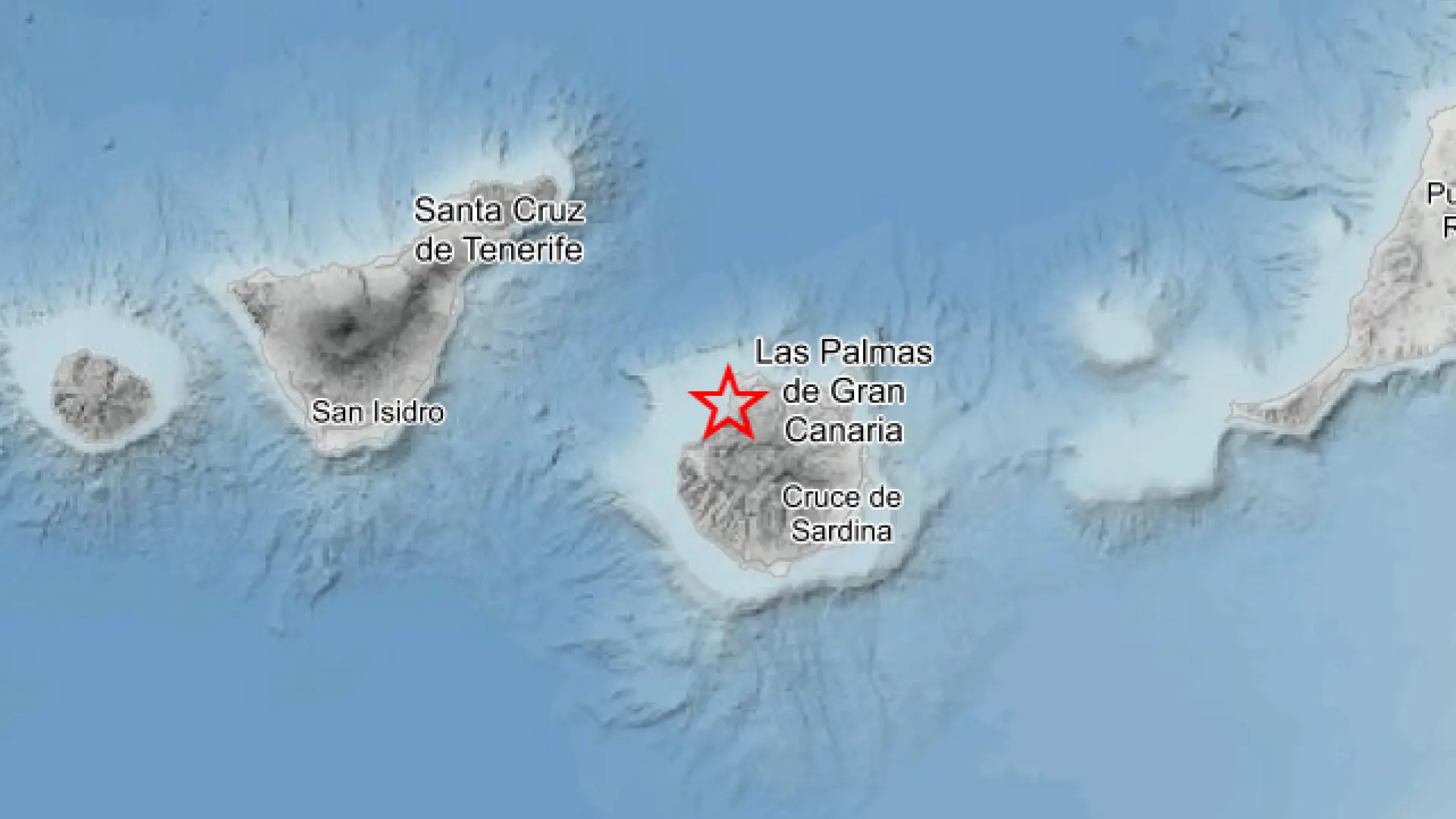 Detectados seis terremotos en el noroeste de Gran Canaria, uno de magnitud 2,2