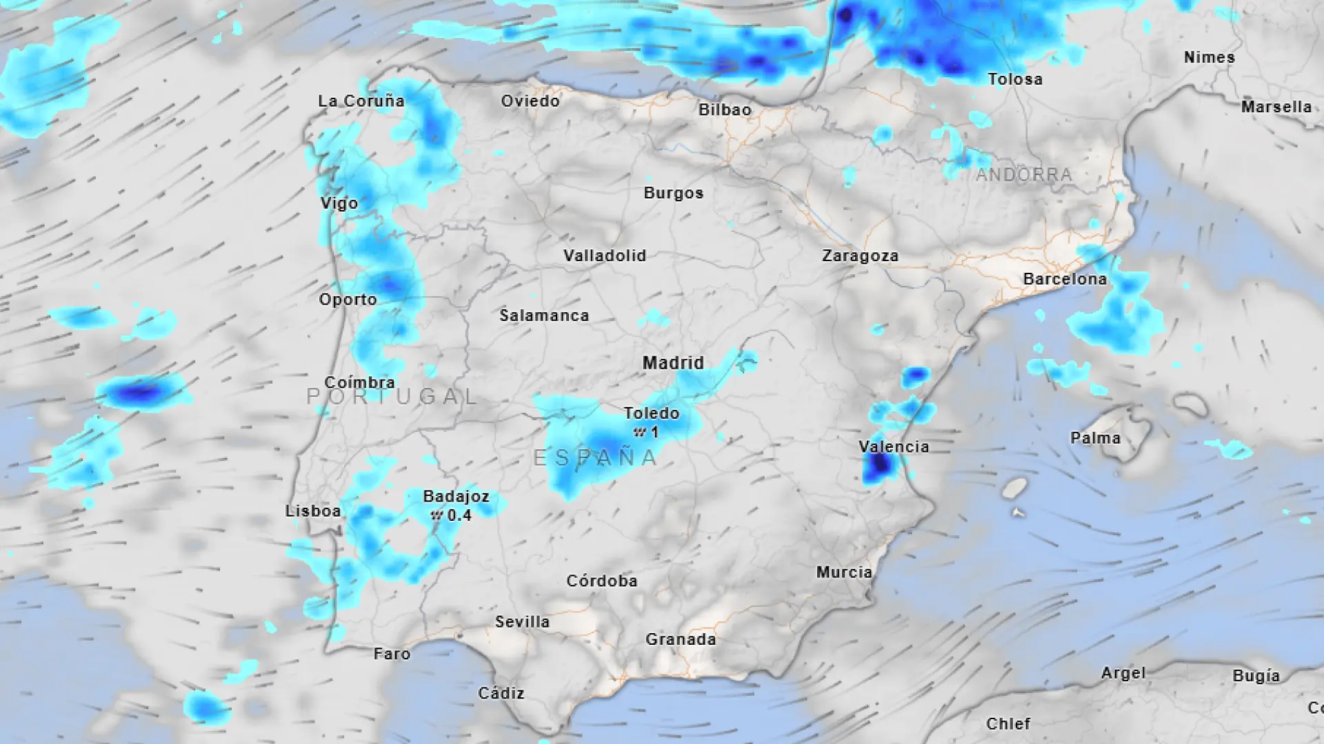 La Aemet avisa de lluvias en Madrid durante el martes y un descenso de las temperaturas a lo largo de la semana