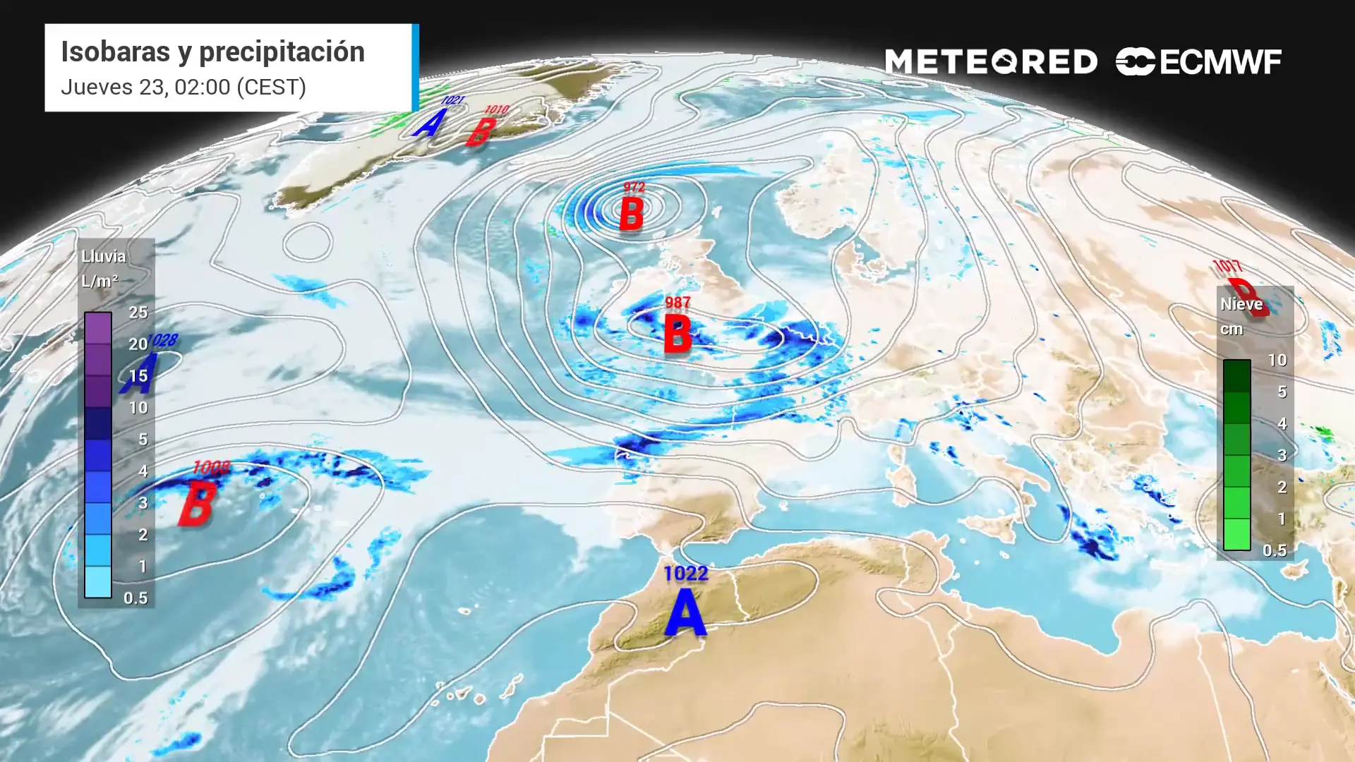 Una borrasca atlántica dejará lluvias en casi toda España, pero el frío tendrá que esperar: "Habrá entre 5 y 10º por encima de lo normal"