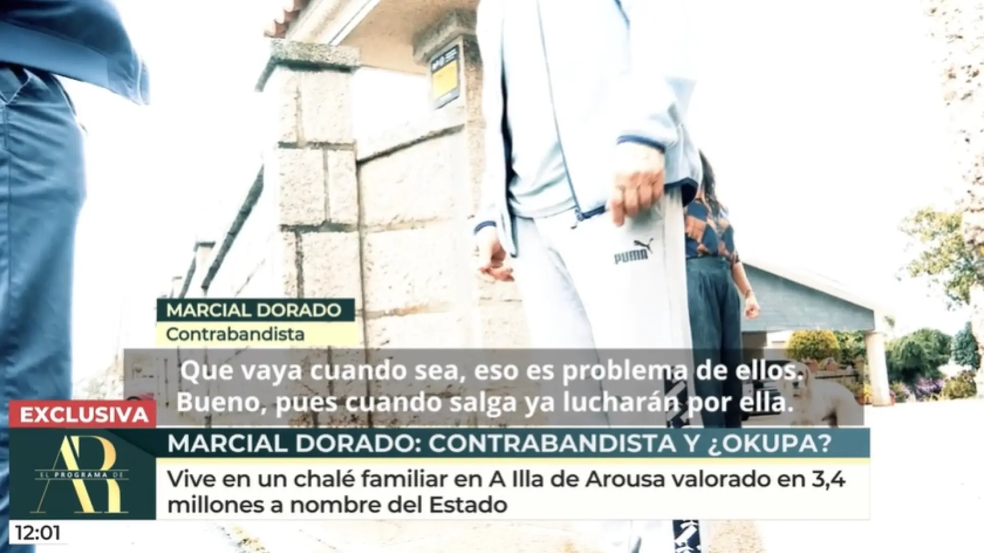 El exnarcotraficante Marcial Dorado, sobre la mansión en la que vive: "Aquí no hay okupas. Esto no es mío, es de mi exmujer"