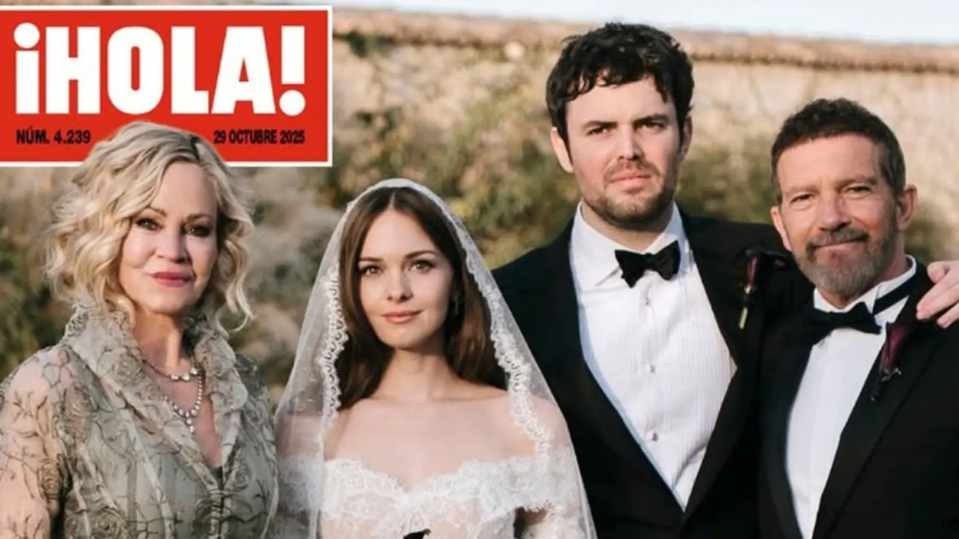 El sorprendente vestido de novia de Stella Banderas que rinde homenaje a sus raíces: "Quería algo un poco gótico, romántico e inspirado en el encaje español"