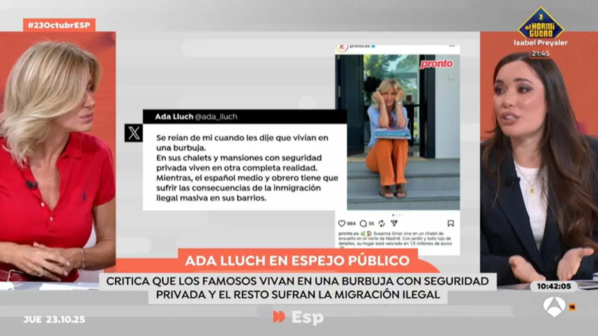 Susanna Griso, tras el ataque de una 'influencer' pro Trump: "Antes de opinar sobre mi vida, conóceme"