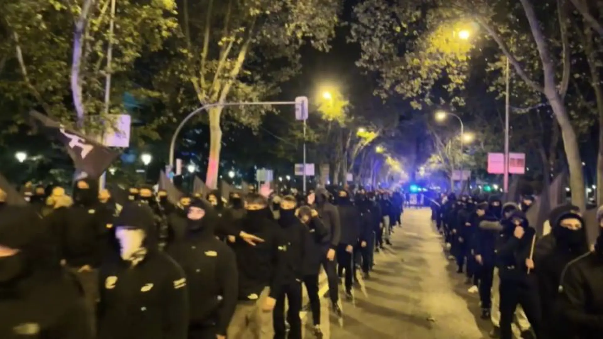 Tres detenidos en la manifestación neonazi de Núcleo Nacional frente al Congreso de los Diputados