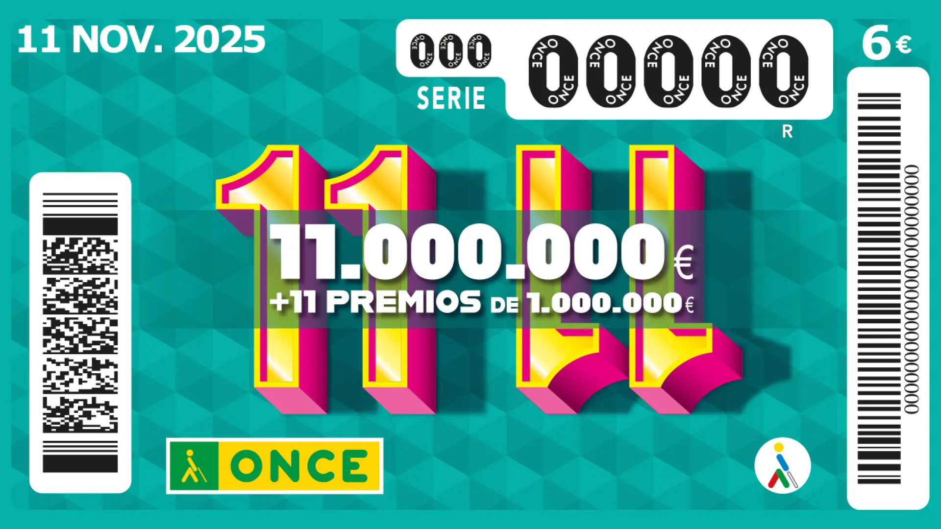 Comprobar número premiado del Sorteo 11 del 11 de la ONCE: consulta cuánto has ganado