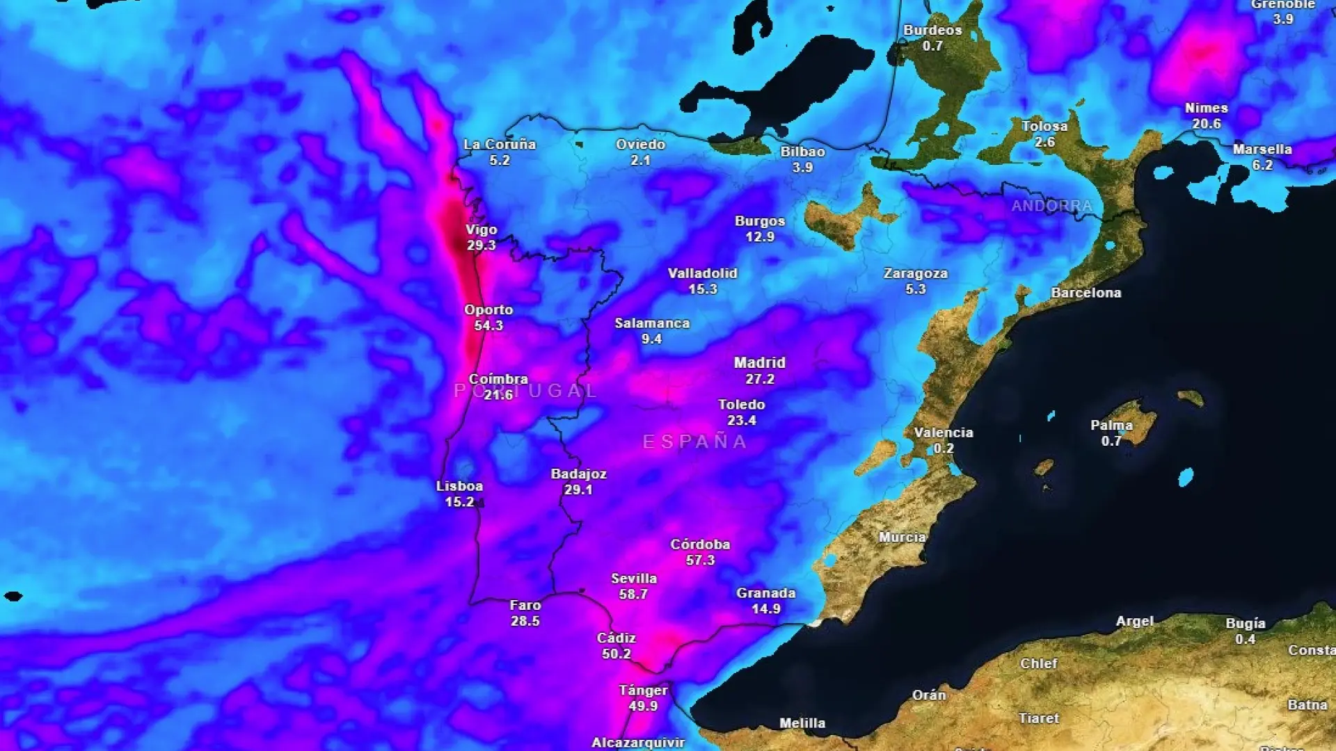 Llegan lluvias y tormentas a casi toda España en las próximas horas: hay 19 provincias en alerta