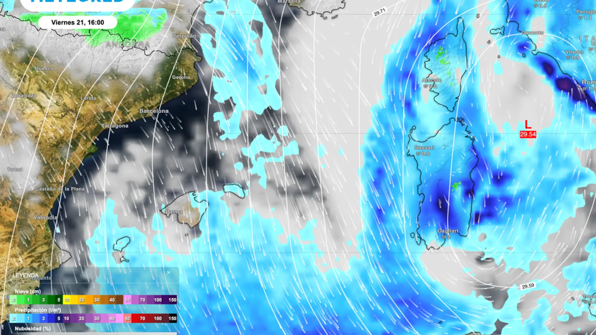Una ciclogénesis mediterránea llega a España y pone en alerta a varias comunidades por frío extremo, nevadas y fuertes vientos