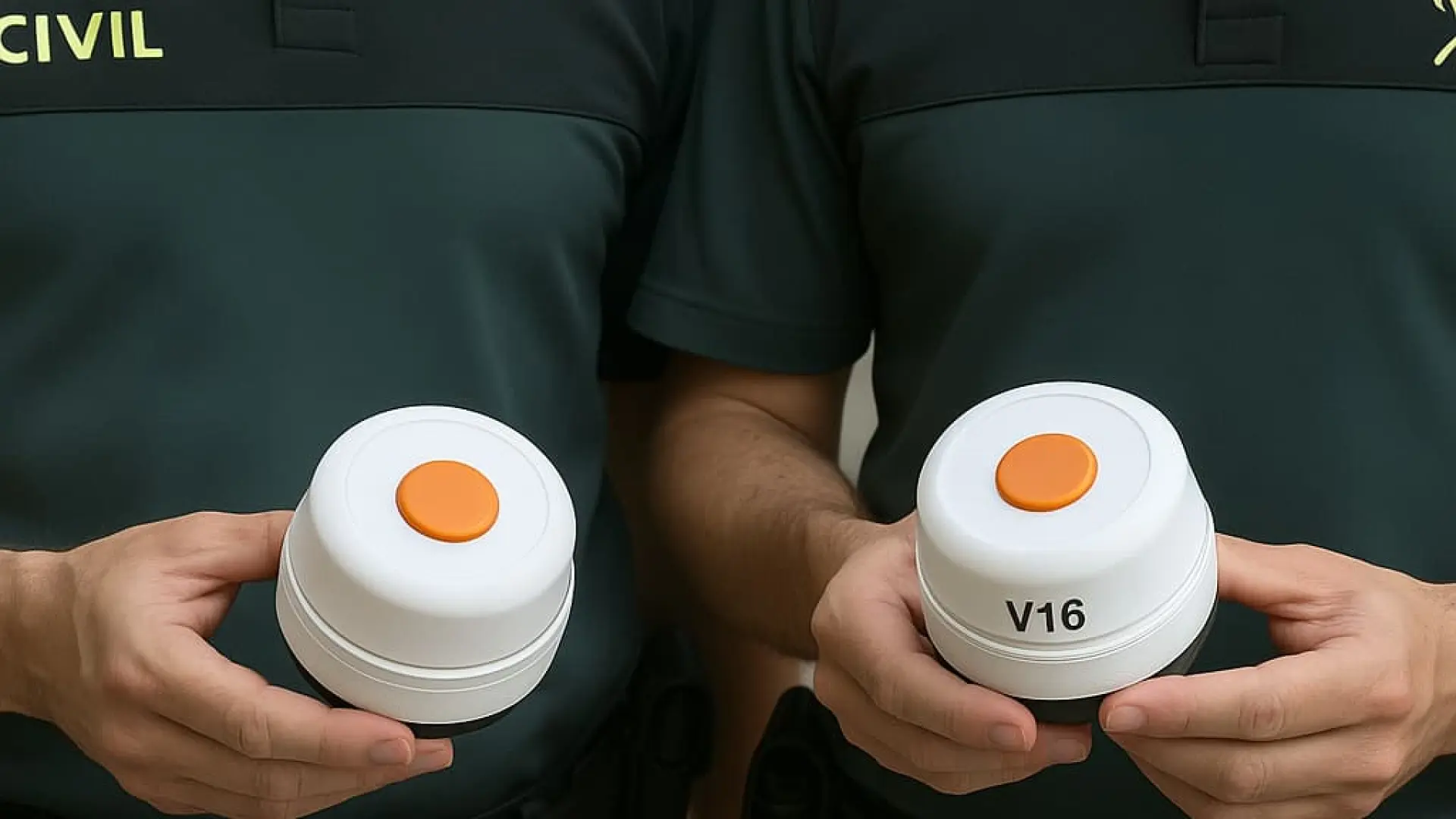 La patente de las balizas V16 con la que se "han forrado" dos exagentes de la Guardia Civil