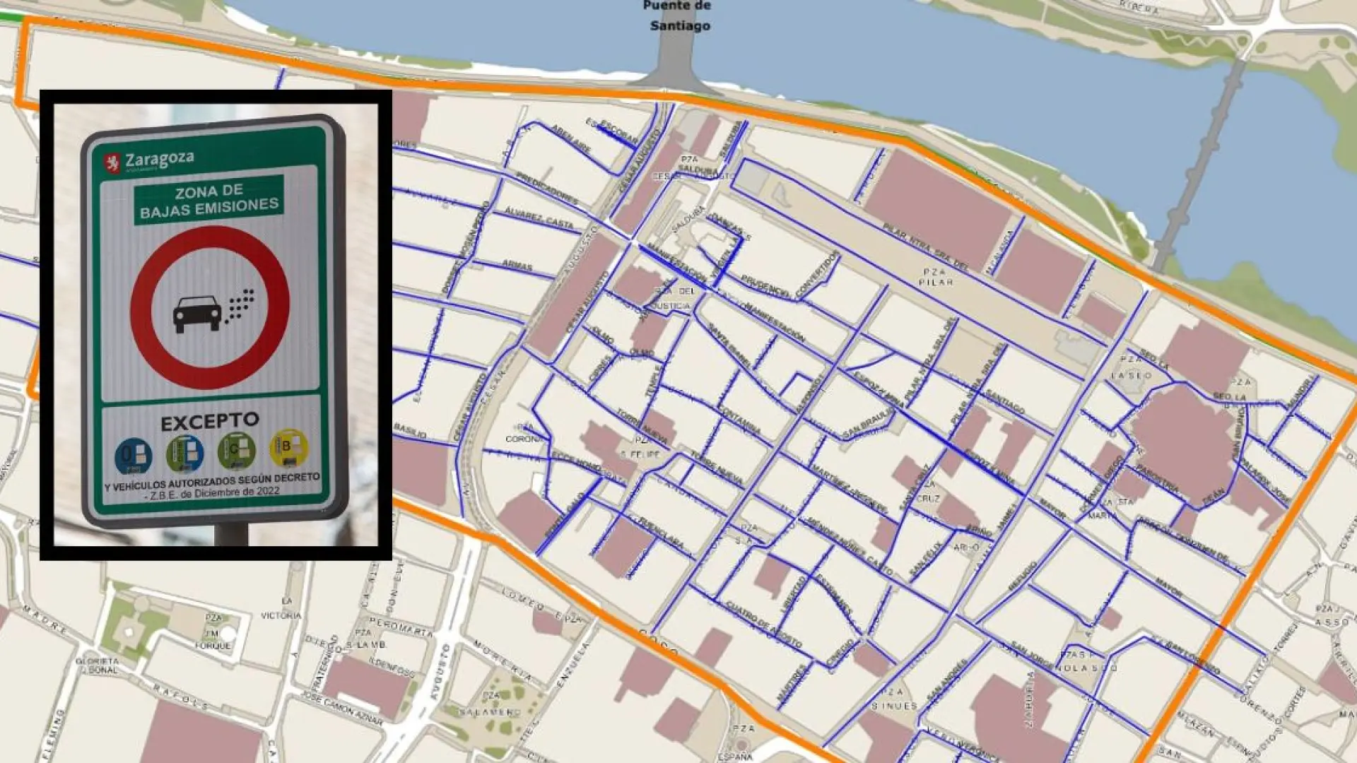 Сарагоса вводит ограничения на движение загрязняющих автомобилей