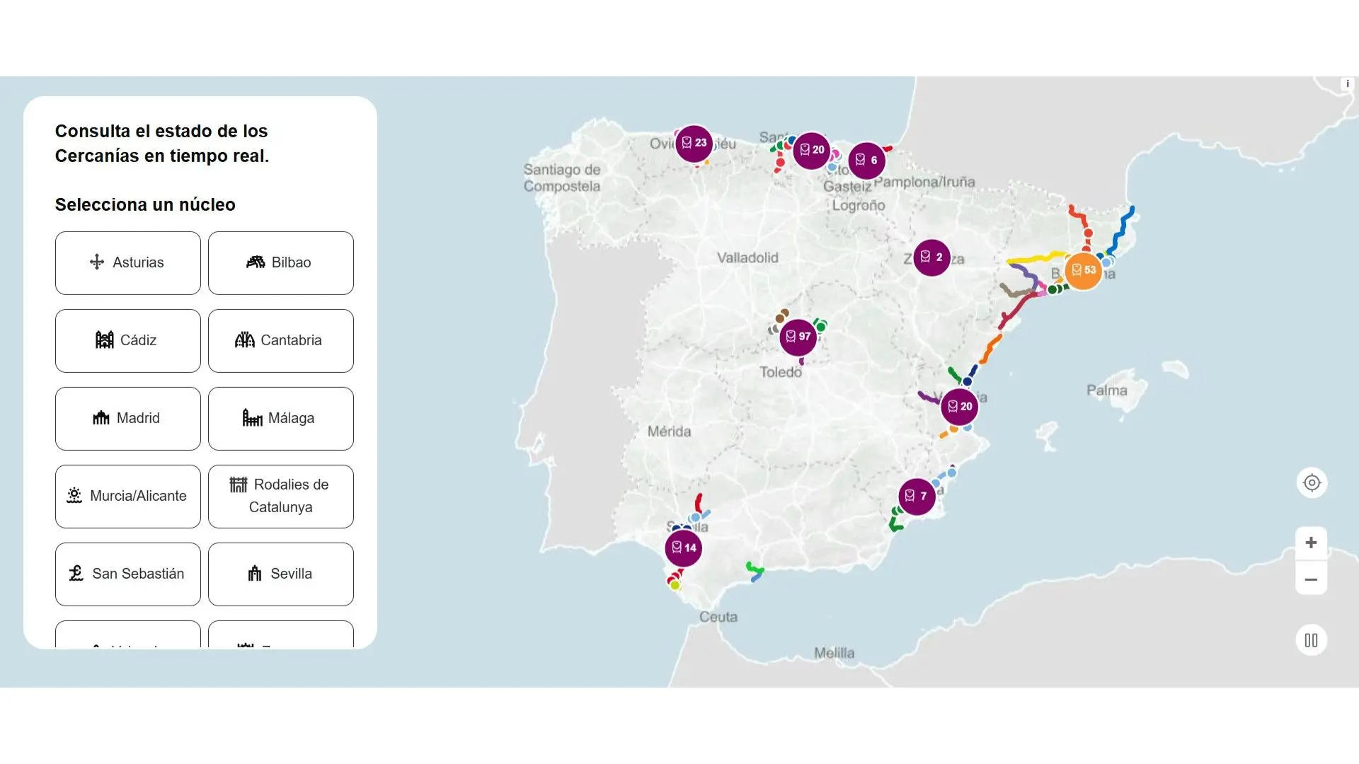 El nuevo mapa virtual de Renfe: la revolución en la información al viajero