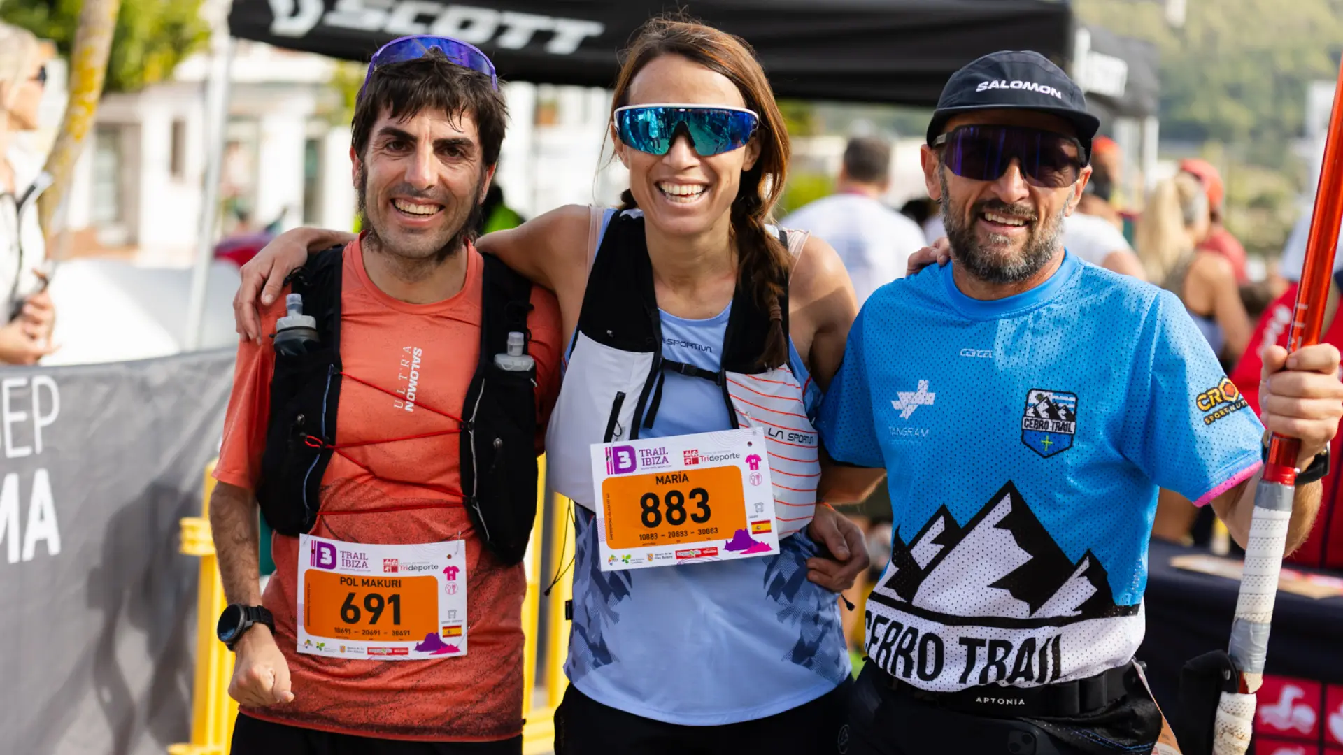 Pol Makuri, Maria Petit y su 'héroe silencioso': ganarle la partida a la discapacidad en un espectacular 10k del '3 Días Trail Ibiza'