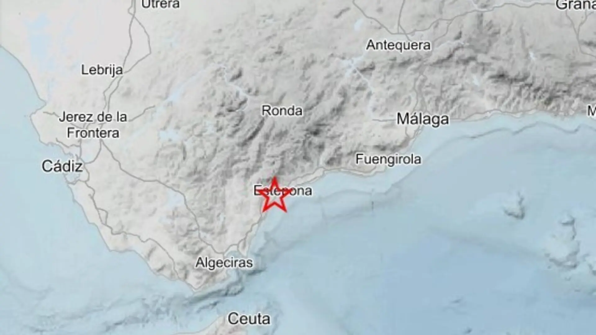 Registrado un terremoto de magnitud 3,2 con epicentro en Estepona