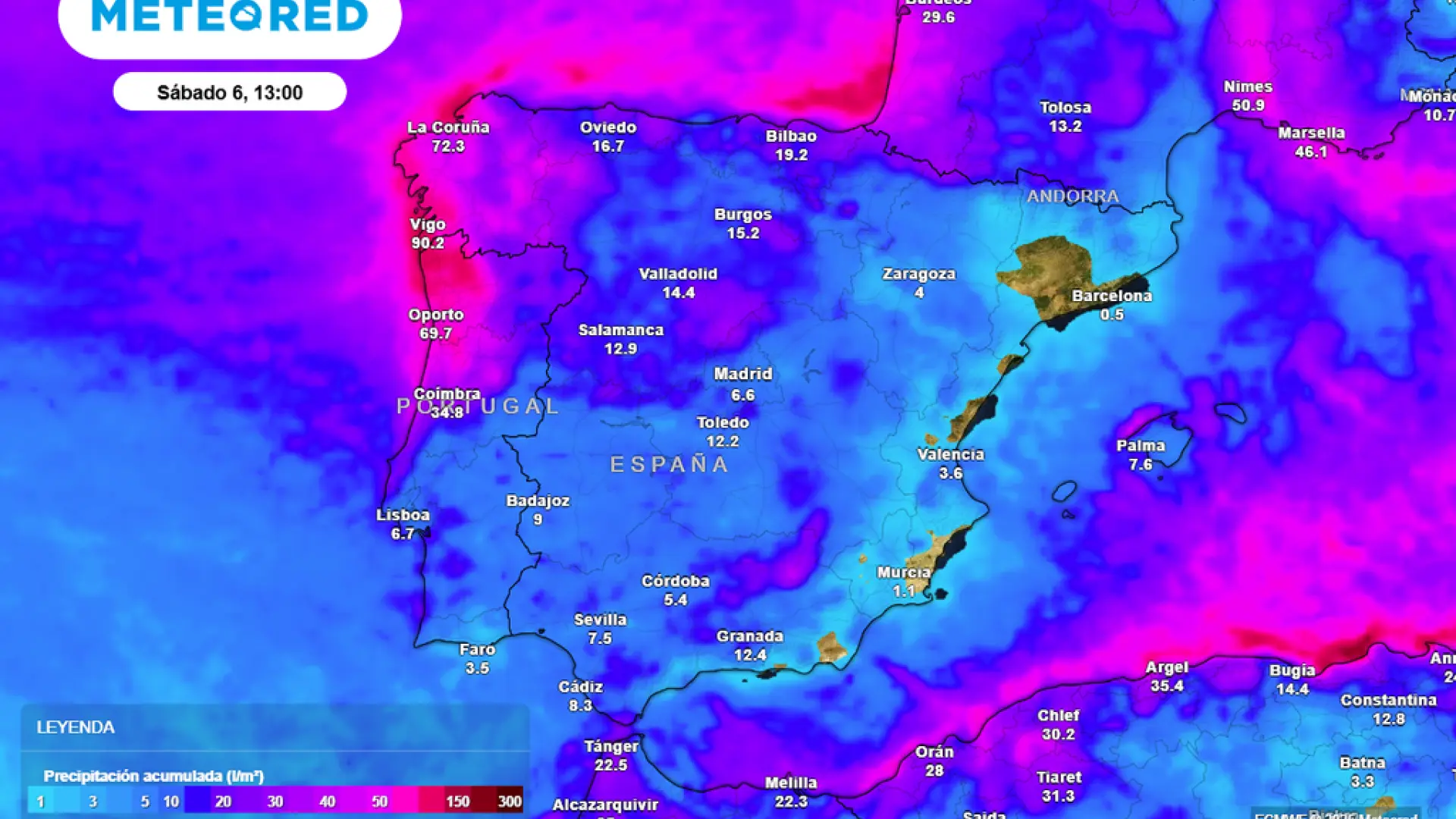 La llegada de un chorro polar marca el inicio de diciembre: la Aemet anticipa un tren de frentes atlánticos con frío y muchas lluvias