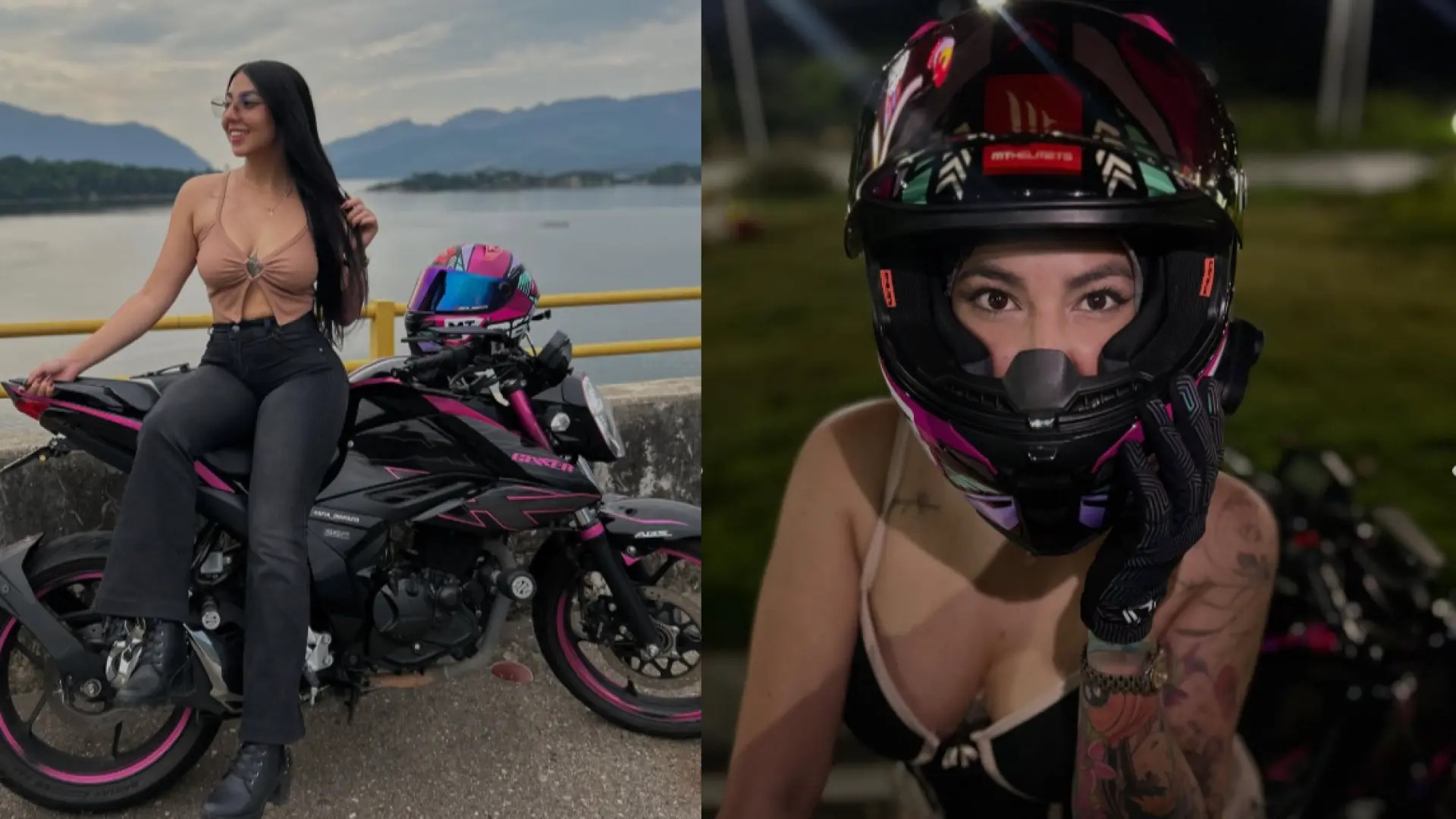 Muere en un accidente la 'influencer' de motos Karen Sofía Quiroz, de 25 años, tras advertir que iba a conducir "sin gafas"