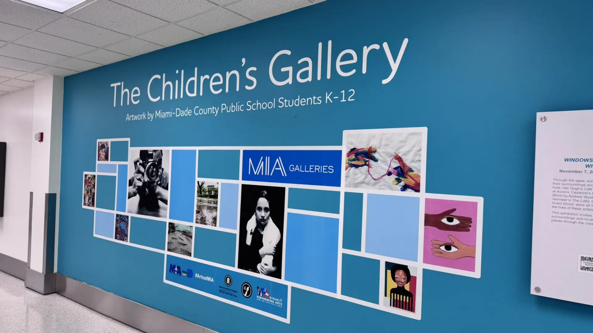 El llamativo dibujo de España de una niña estadounidense en una exposición en Miami