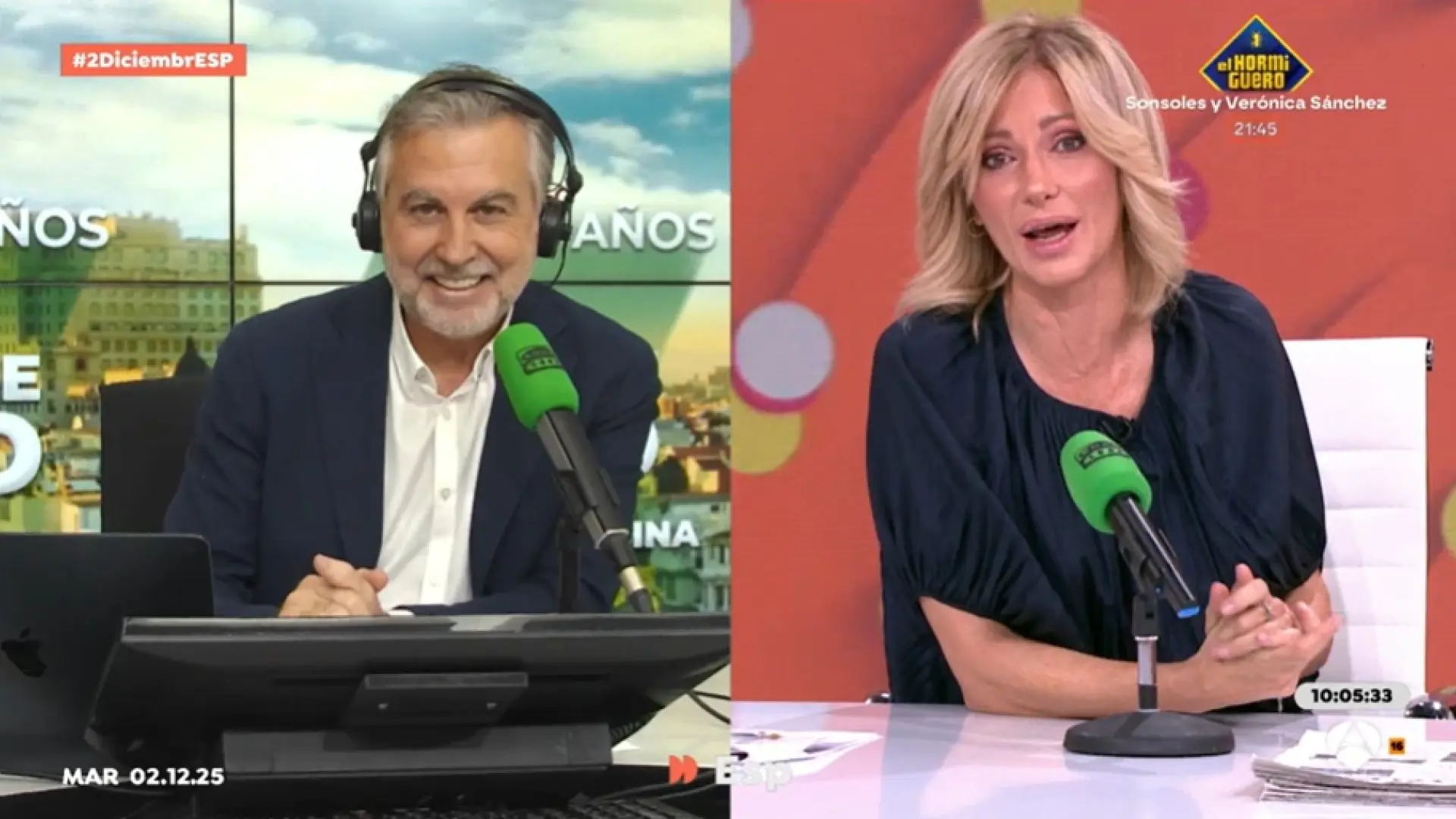 Carlos Alsina: "¿Qué estaría diciendo Sánchez si fuera Ayuso la que tuviera a sus dos secretarios en la cárcel?"