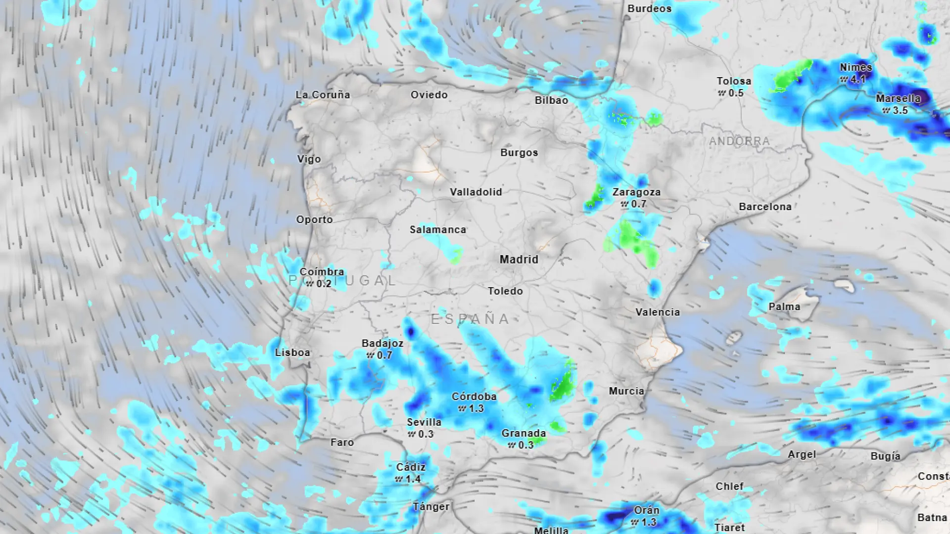 Semana navideña invernal: estas son las zonas donde podría llover y nevar en Nochebuena y el día de Navidad