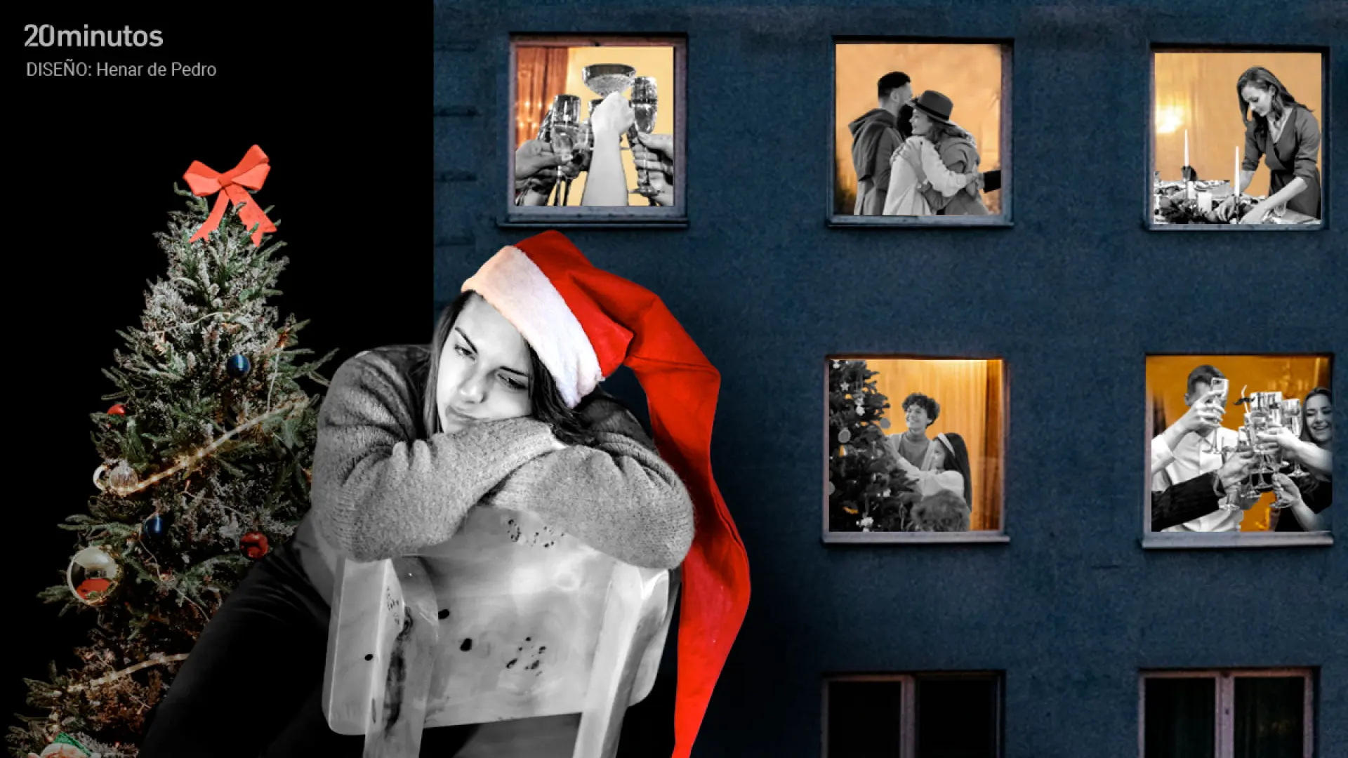 Afrontar la Navidad con fobia social: "Me siento una mera espectadora en la mesa, invisible, ninguneada"