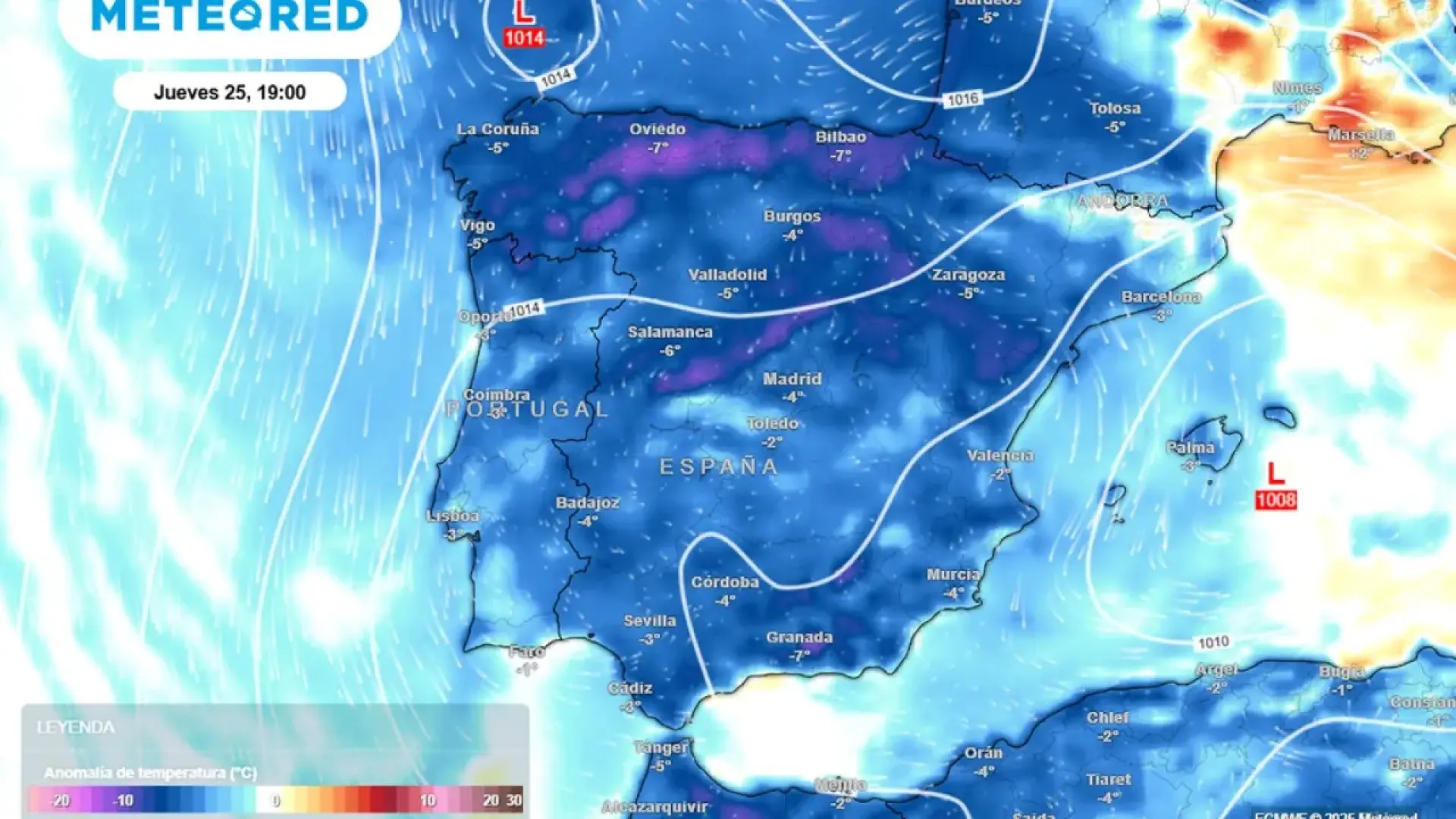 La Nochebuena será templada pero una Navidad "siberiana" traerá un bajón térmico, lluvias y nieve