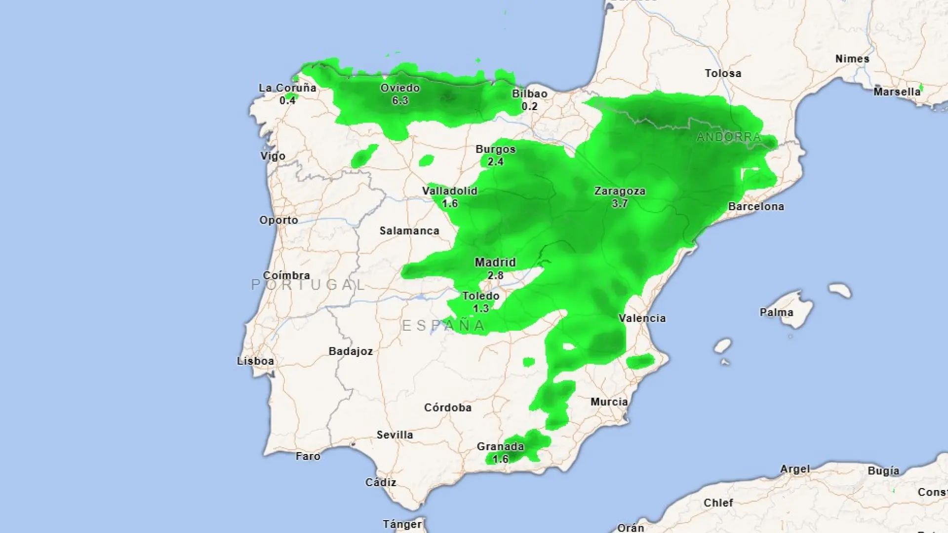 Aumenta la probabilidad de nevadas en Madrid durante la víspera de Reyes, según la Aemet