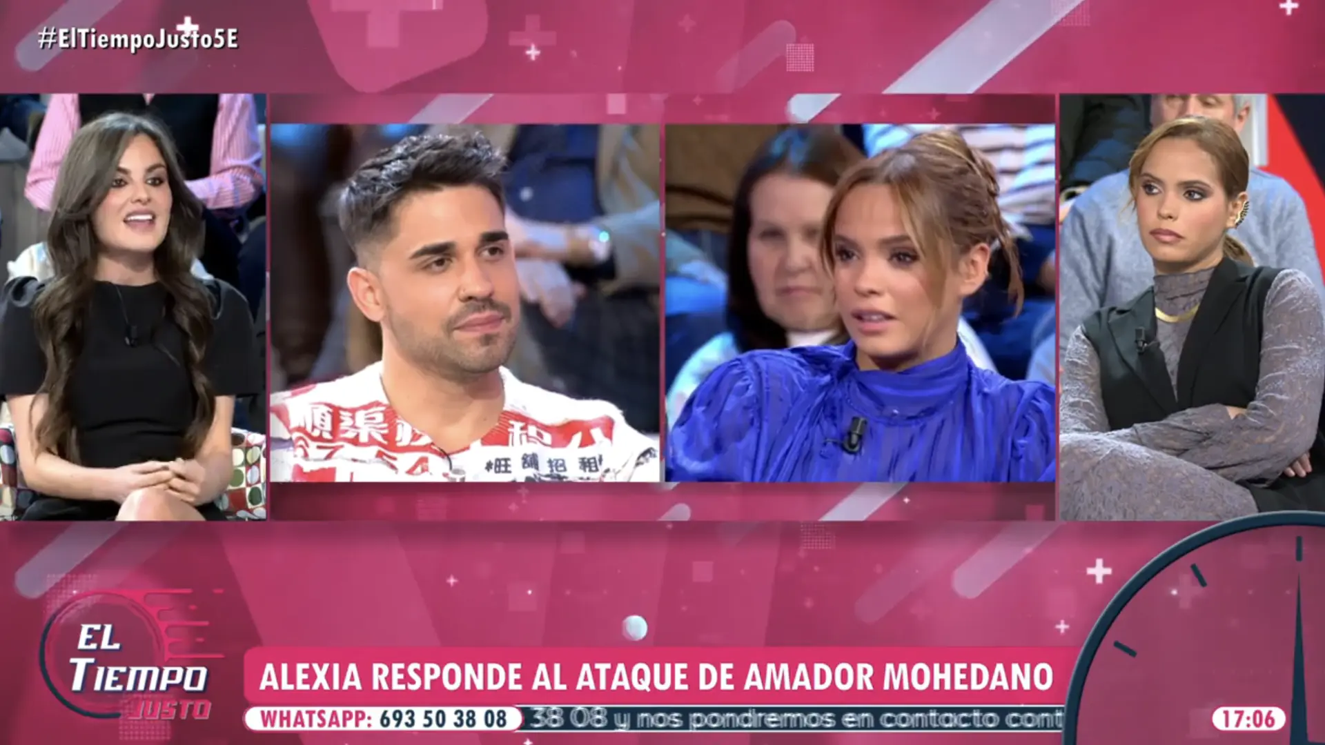 Alexia Rivas se planta ante Amador Mohedano tras sus palabras sobre su  carrera: "Yo me gano mi puesto a diario"