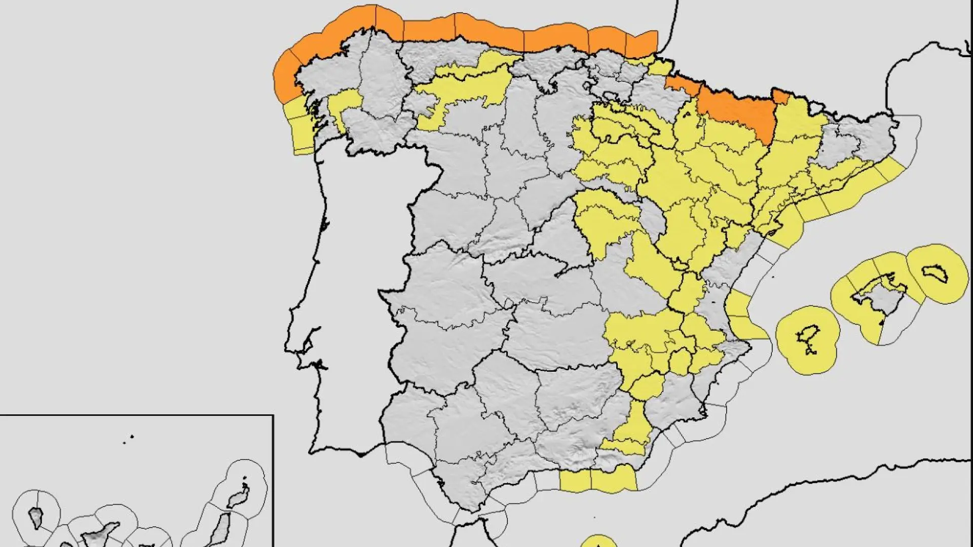 La borrasca Goretti pone en alerta este viernes a varias autonomías por nieve, lluvia, niebla, viento y fuerte oleaje