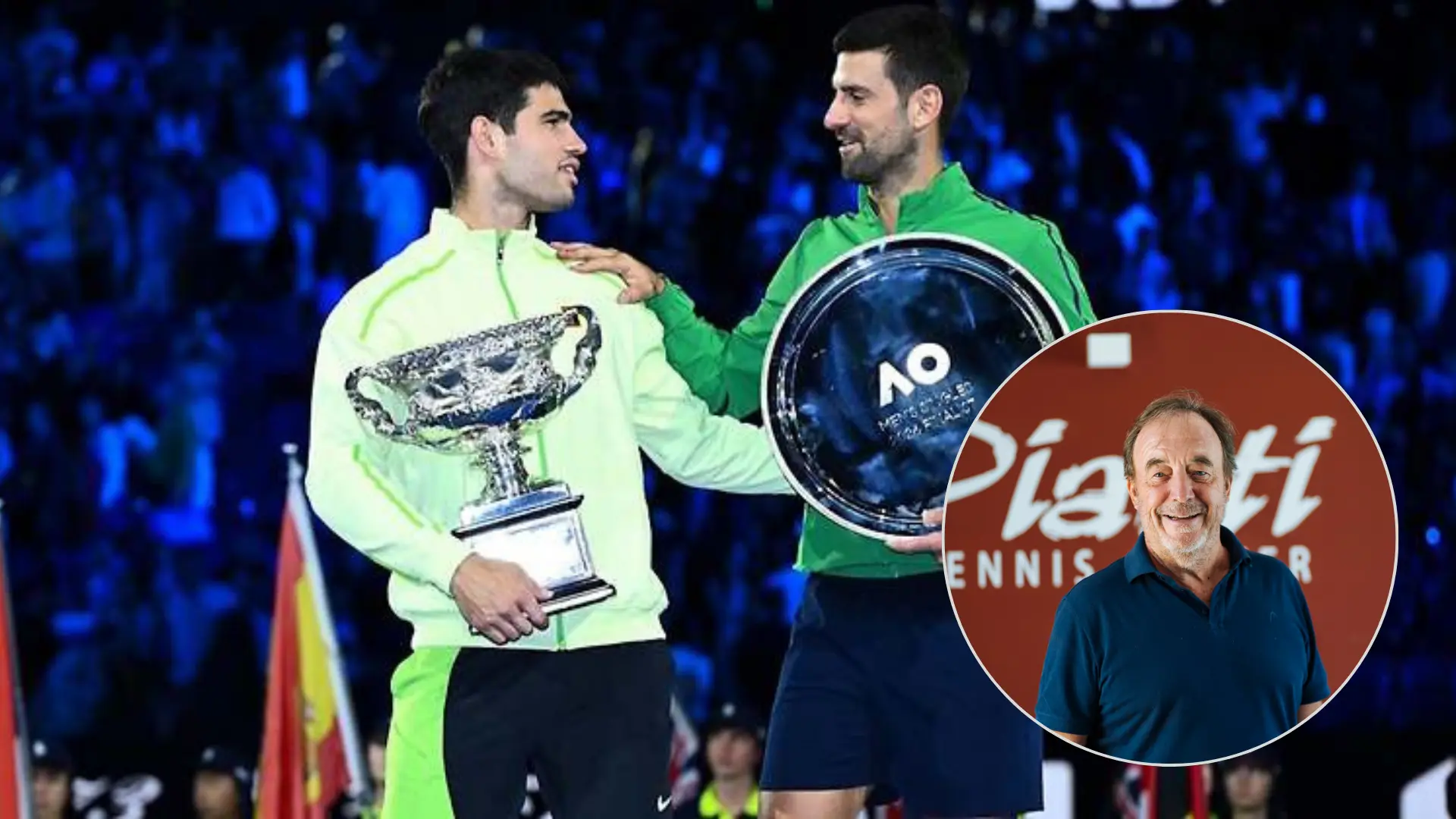 Riccardo Piatti, exentrenador de Djokovic y Sinner, avisa a Alcaraz: «Novak es el más obsesionado con su tenis, si sigue sano…»