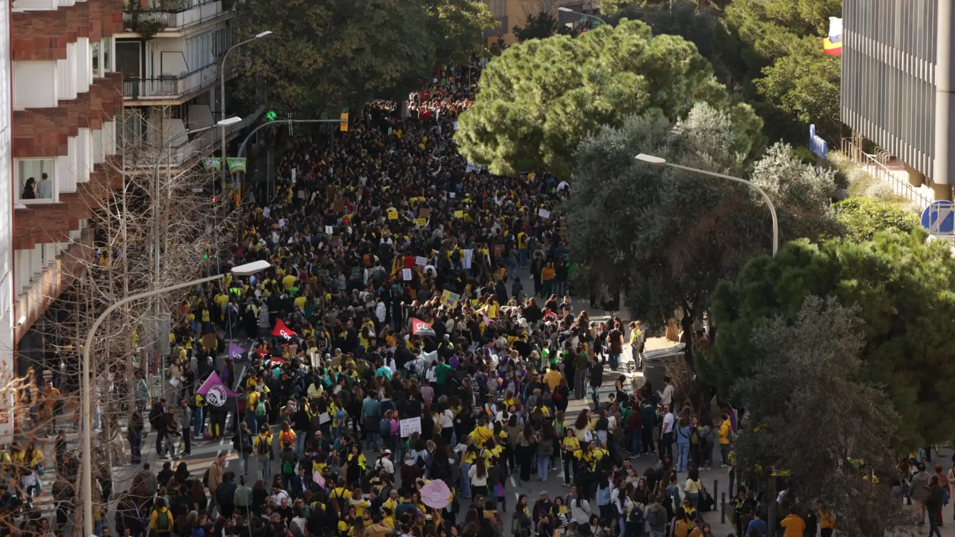 Las fotos de la huelga de profesores en Catalunya