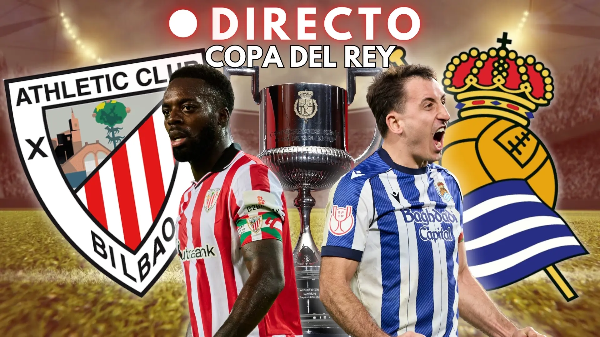 Primera pelea por la final de Copa del Rey: Athletic y Real Sociedad se enfrentan en San Mamés