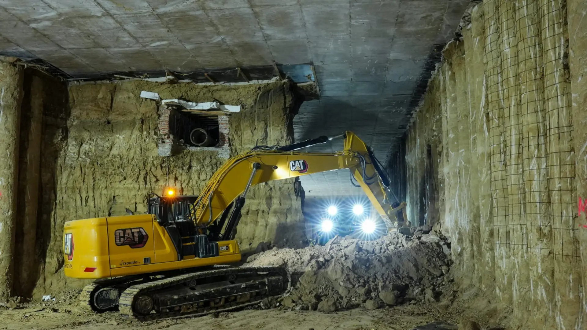 Las obras para soterrar la Castellana, la A-5 y cubrir la M-30 en Ventas mantienen su ritmo pese a la lluvia