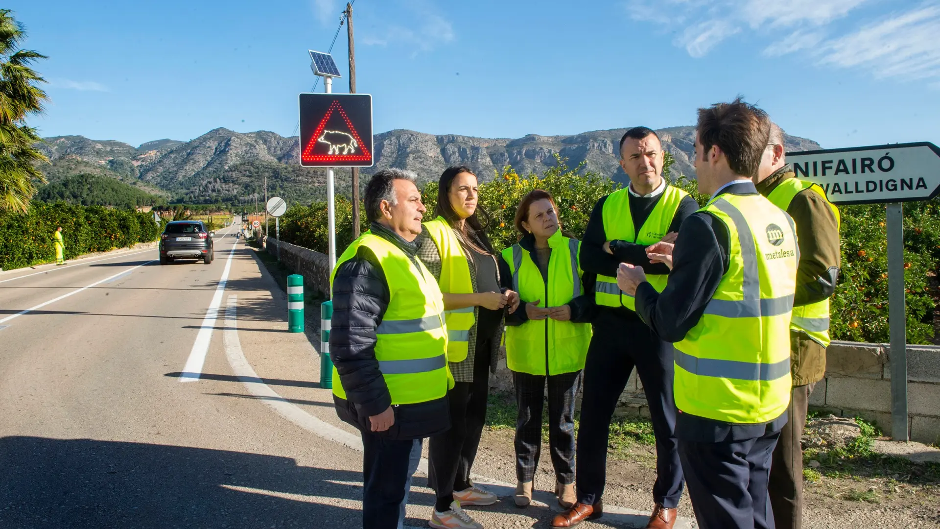 La Diputación de Valencia prueba un sistema inteligente que detecta jabalíes y alerta en tiempo real a los conductores
