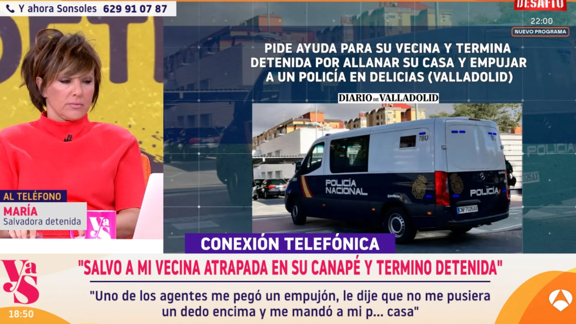 Detenida por salvar a su vecina, atrapada en un canapé: "Si hubiera podido agredirme lo hubiera hecho"