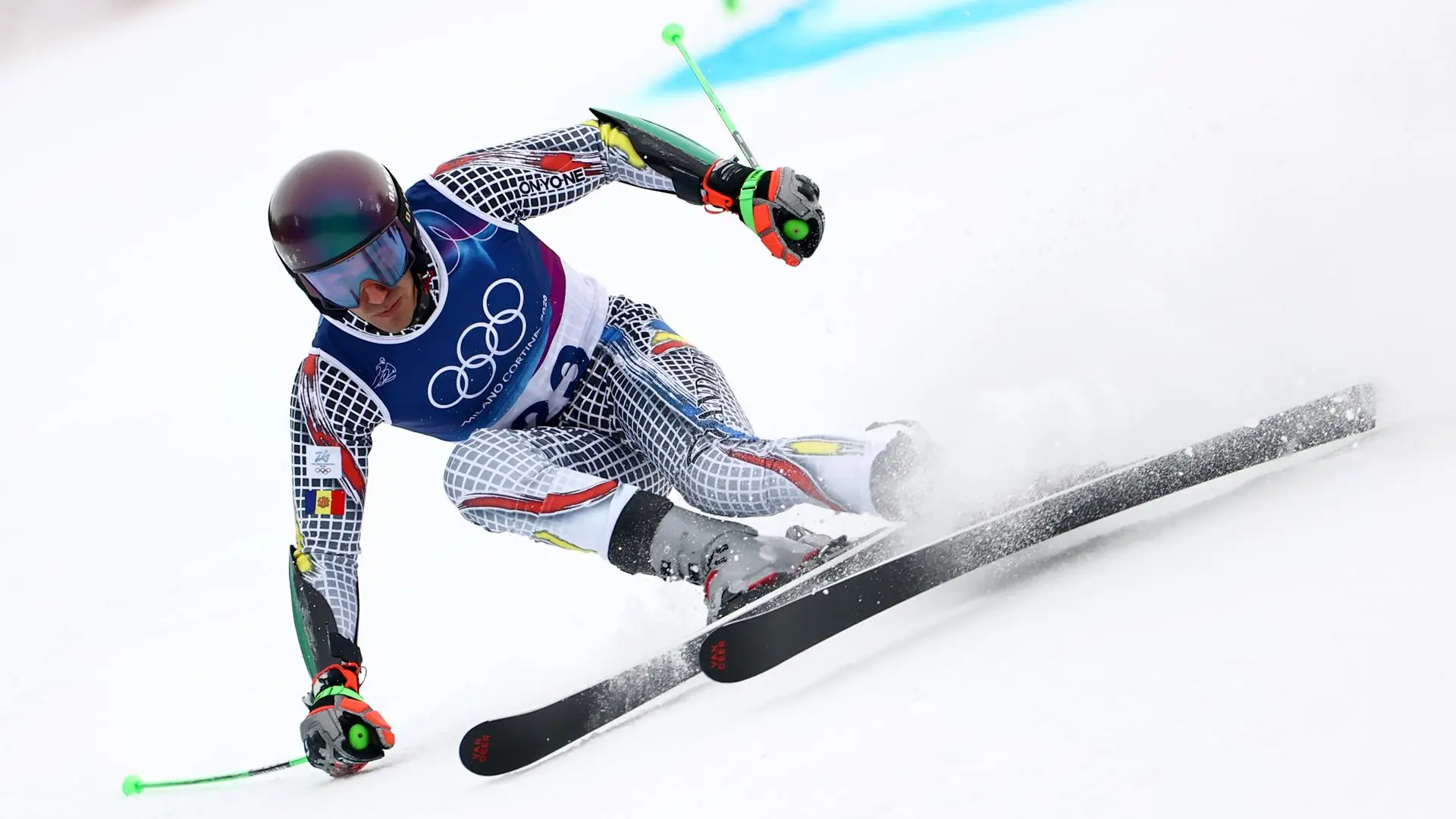 Joan Verdú brilla en la segunda manga de eslalon gigante ante la mirada de Laura Escanes