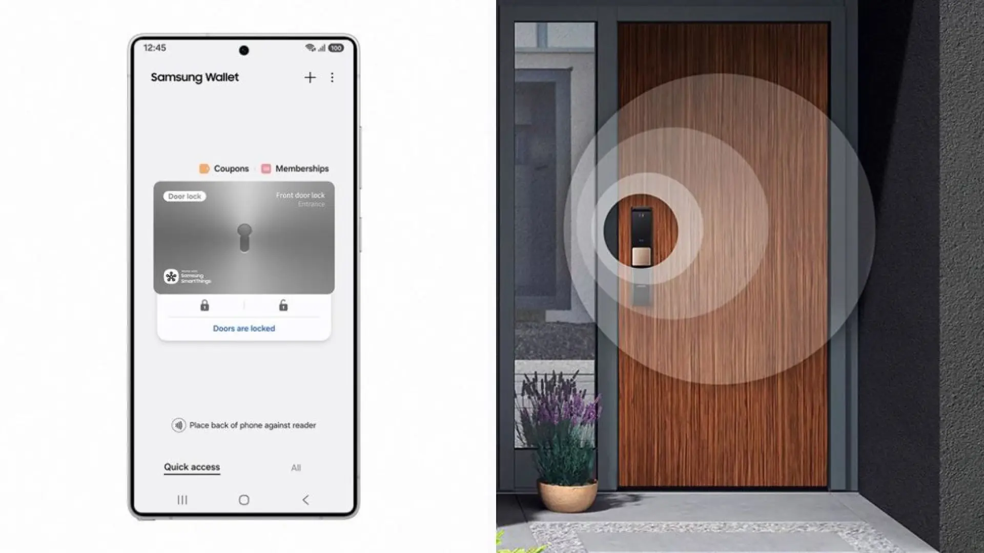 Samsung lanza una función para que puedas abrir la puerta de tu casa solo con el móvil