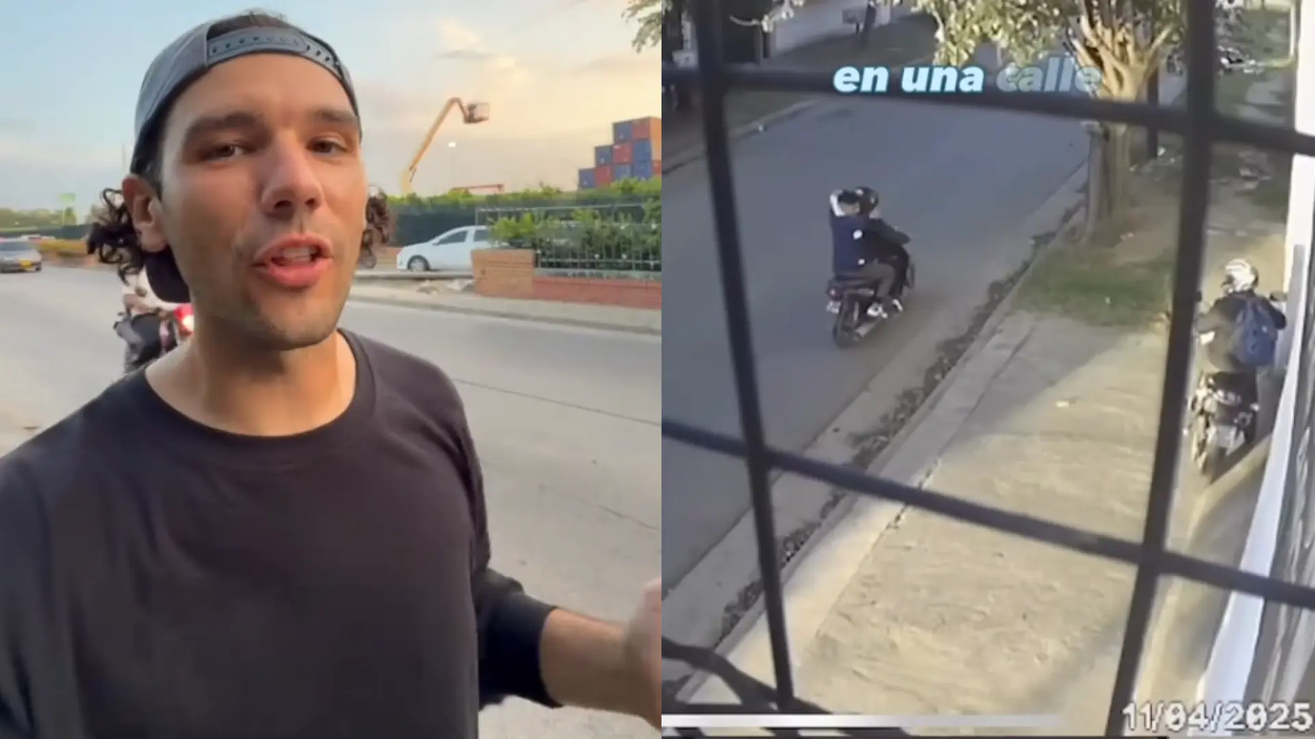 Fabio Belnome, el español que está viajando a la Patagonia, sorprendido por una norma de circulación: "Es por la delincuencia"