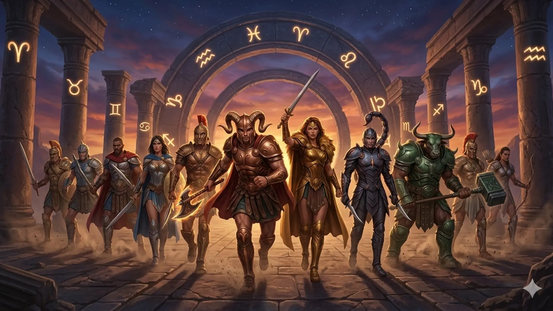 Los signos del zodiaco y los mejores guerreros de cada horóscopo