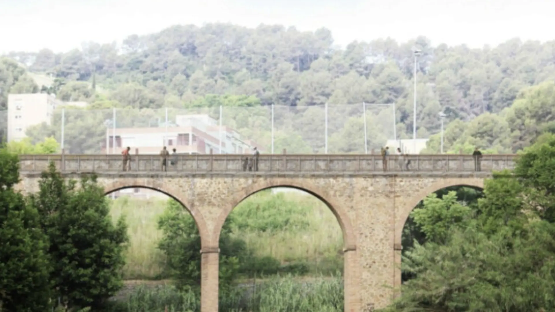 
         Un acueducto de 1860 que nadie podía cruzar será un paso peatonal entre Ciutat Meridiana y Montcada 
    
