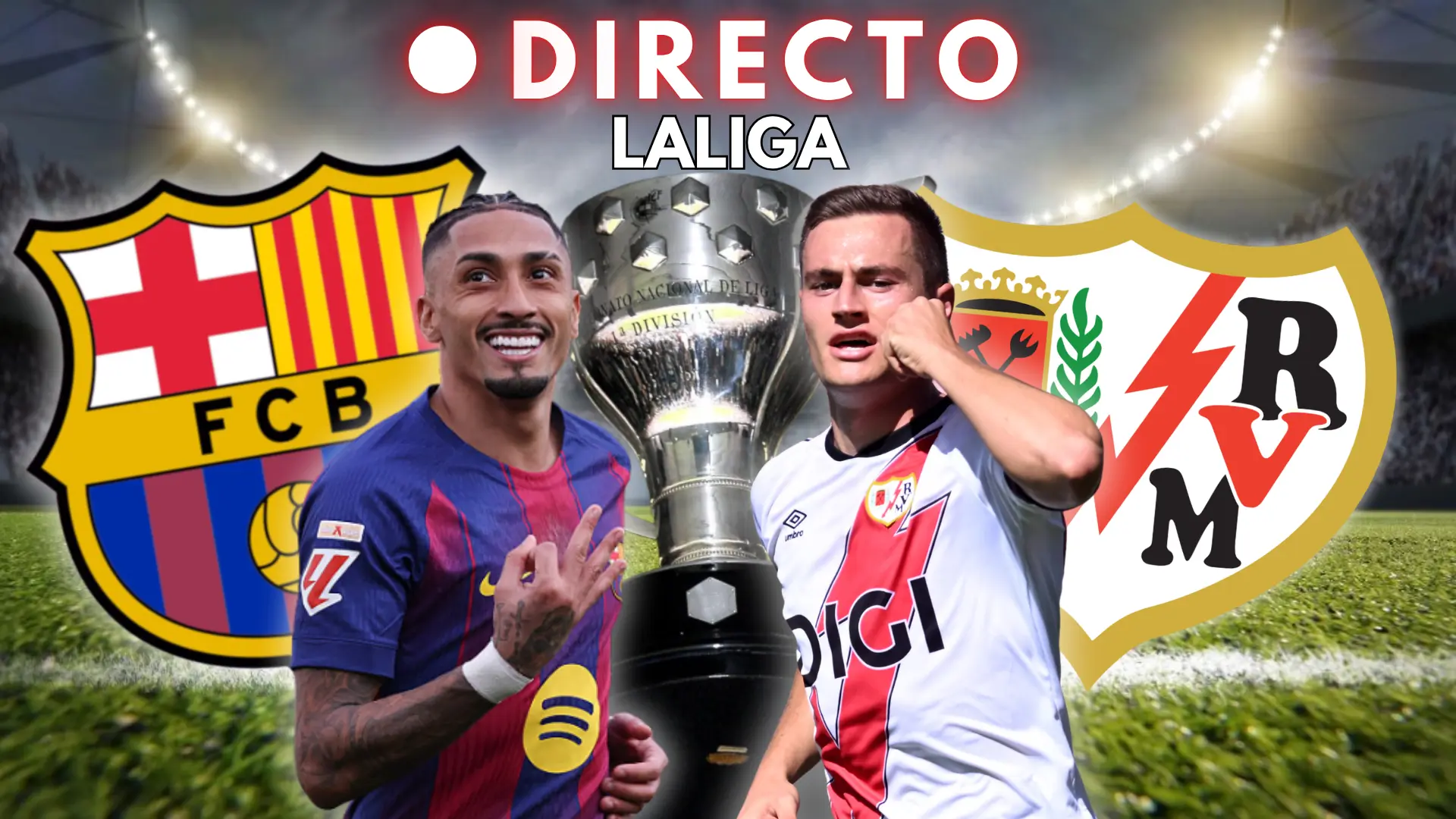 
         El Barça busca mantener la ventaja en el liderato en la vista del Rayo 
    