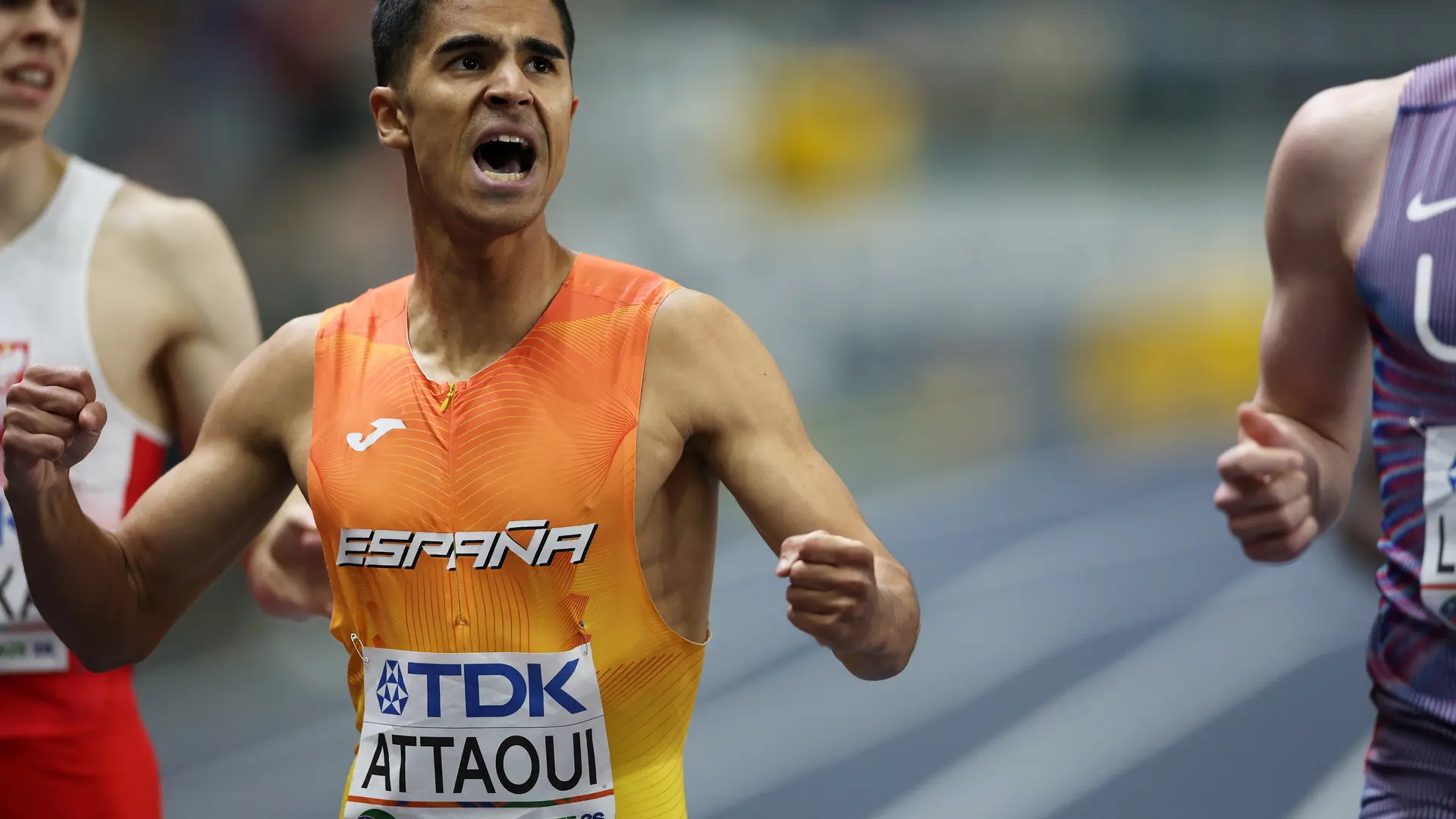 
         Mohamed Attaoui logra el bronce y le da a España su cuarta medalla en los Mundiales de atletismo de pista cubierta 
    