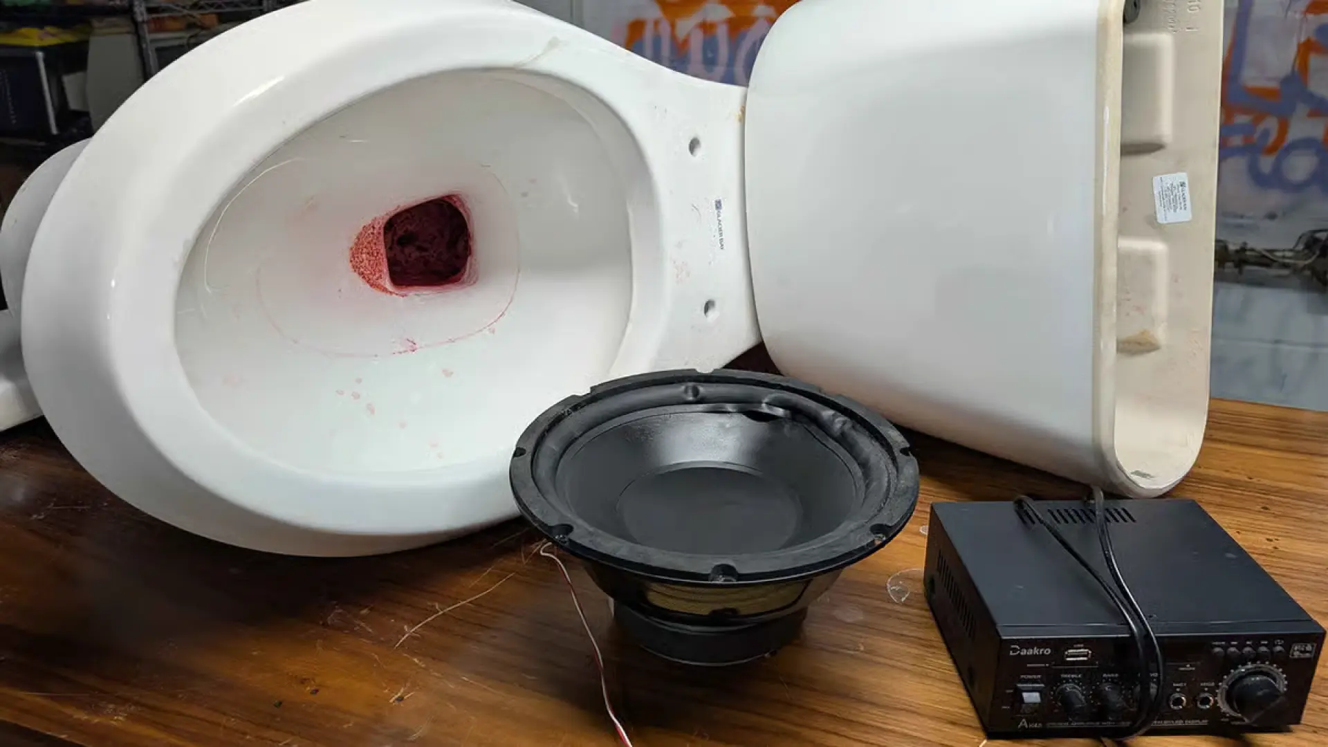 
         Un 'streamer' convierte un váter en un altavoz funcional: "Es horrendo, me encanta" 
    