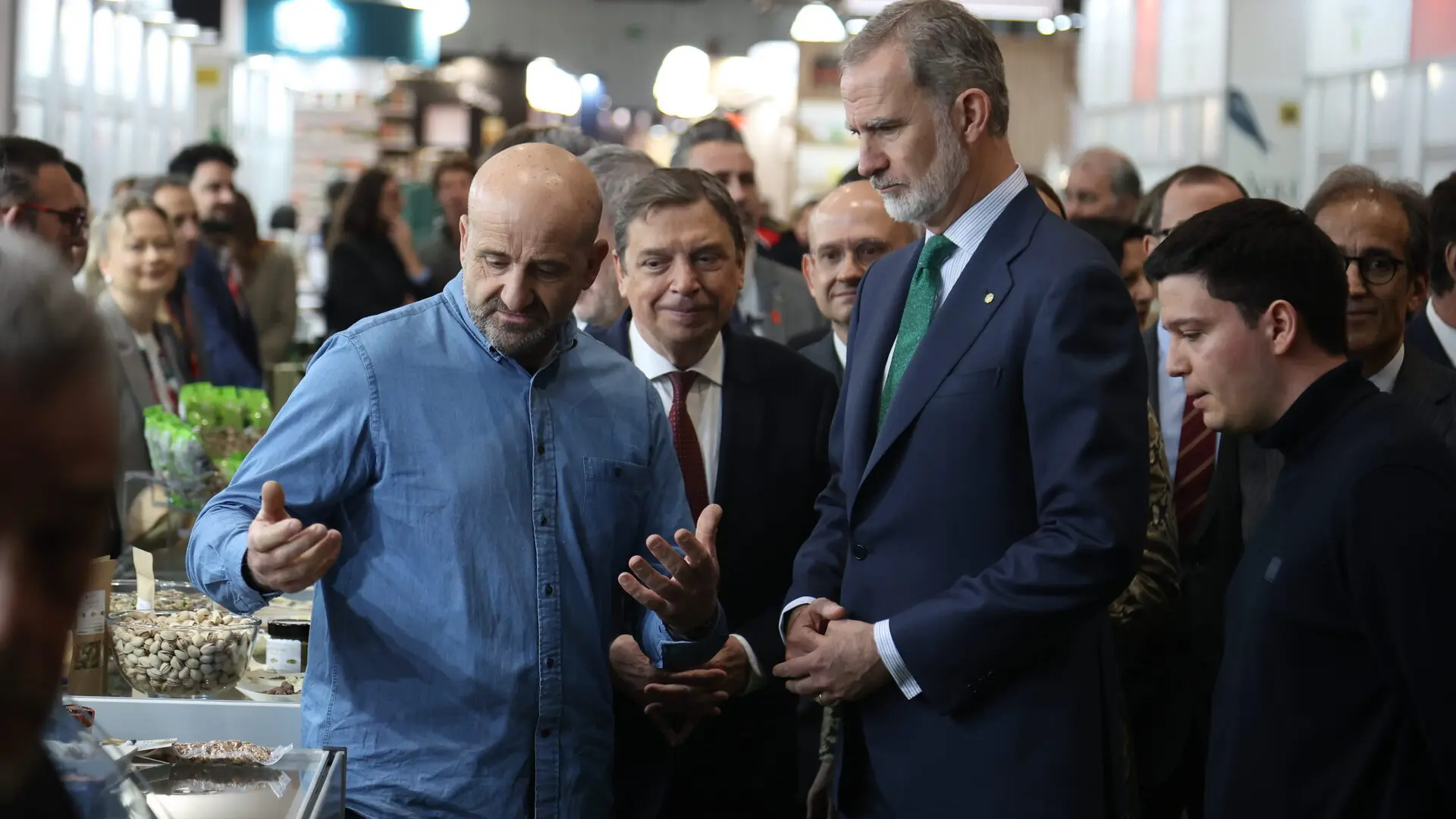 
         El rey inaugura la feria Alimentaria que llega al medio siglo con el objetivo de pasar las 110.000 visitas 
    