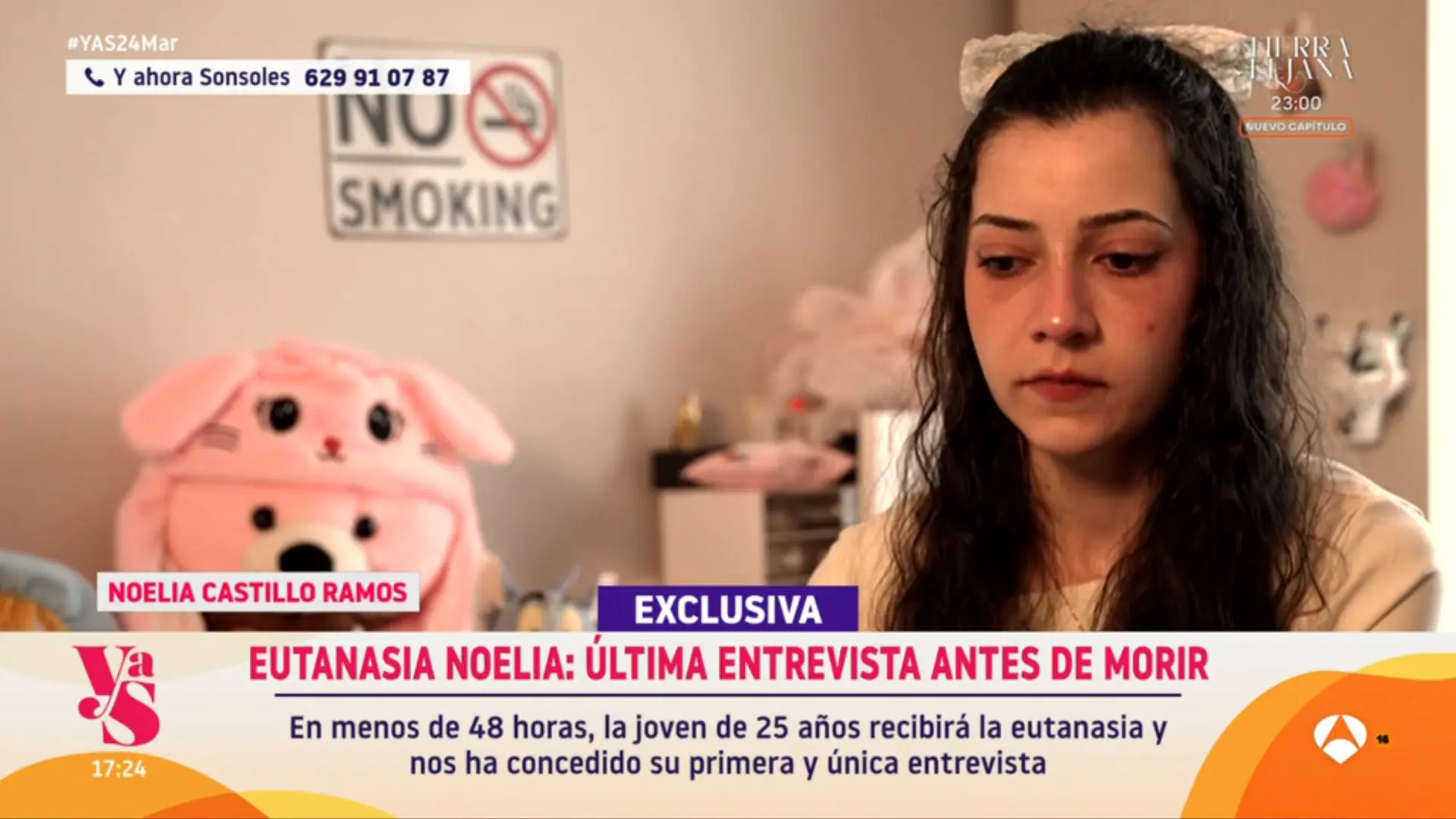 
         La entrevista a Noelia, la joven parapléjica de 25 años, antes de recibir la eutanasia: "Quiero dejar de sufrir" 
    